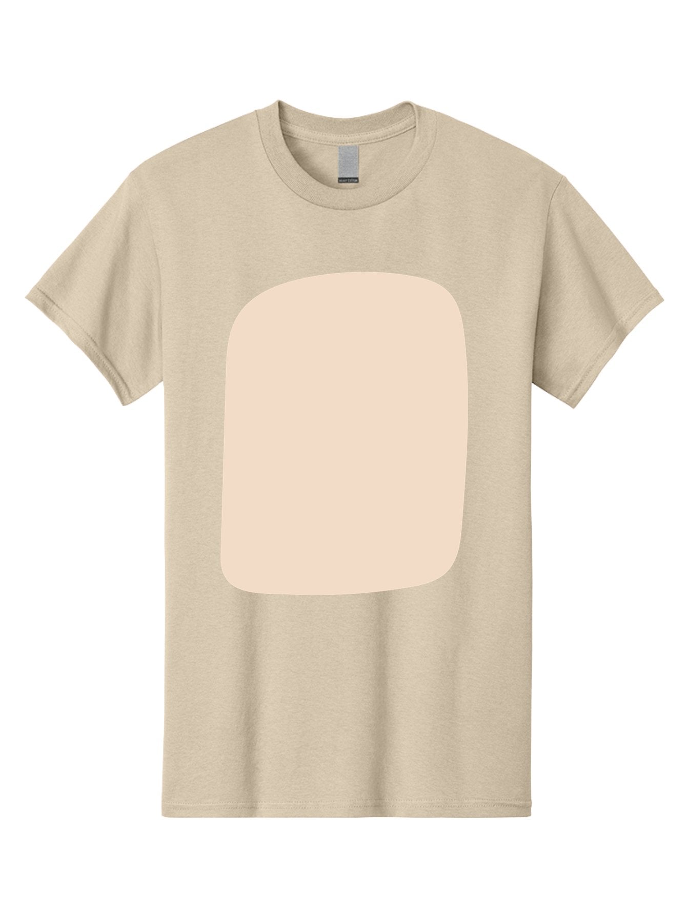 Beige-Rectangle Men'S Graphic Tee, 100% Cotton, Comfortable Casual Summer Wear, Machine Washable, Beige Rectangle, Rounded Corners, Plain Shape, Simple Design, Minimalist Aesthetic, Neutral Color, Soft Edges Aad997 13