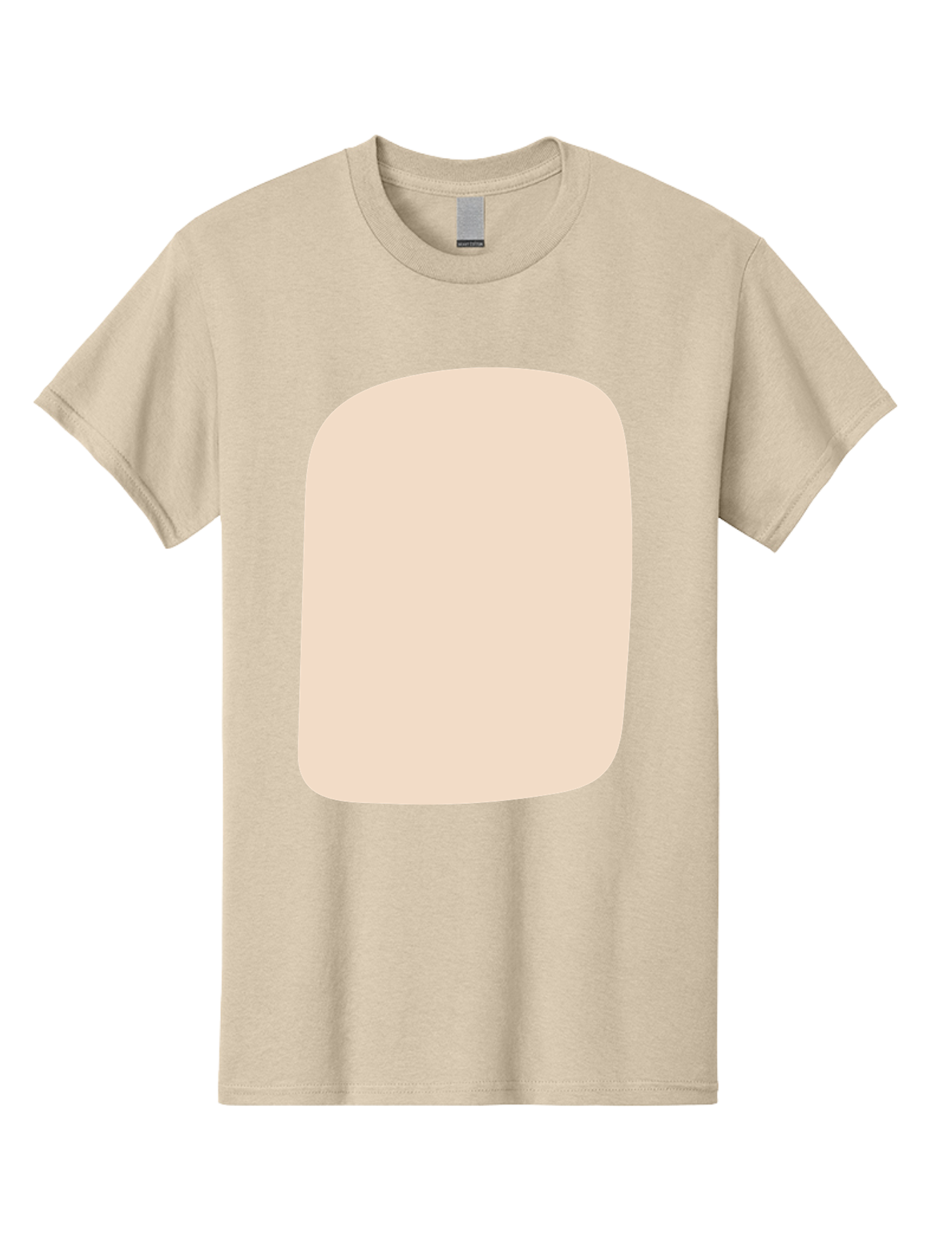 Beige-Rectangle Men'S Graphic Tee, 100% Cotton, Comfortable Casual Summer Wear, Machine Washable, Beige Rectangle, Rounded Corners, Plain Shape, Simple Design, Minimalist Aesthetic, Neutral Color, Soft Edges Aad997 29