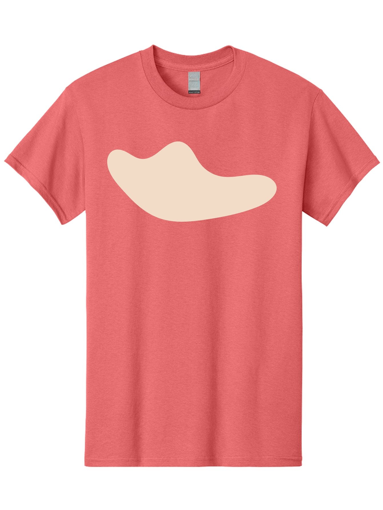 Cashew-Nut-1 Men'S Graphic Tee, 100% Cotton, Comfortable Casual Summer Wear, Machine Washable, Cashew Nut, Snack Food, Healthy Eating, Nutty Flavor, Beige Color, Abstract Shape, Simple Design, Minimalist Art Aae001 12
