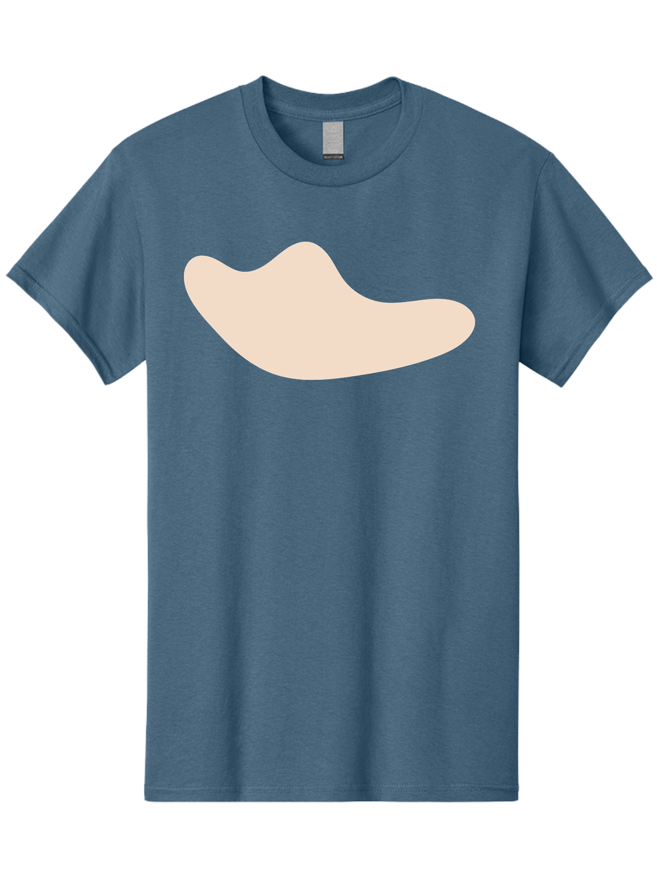 Cashew-Nut-1 Men'S Graphic Tee, 100% Cotton, Comfortable Casual Summer Wear, Machine Washable, Cashew Nut, Snack Food, Healthy Eating, Nutty Flavor, Beige Color, Abstract Shape, Simple Design, Minimalist Art Aae001 25