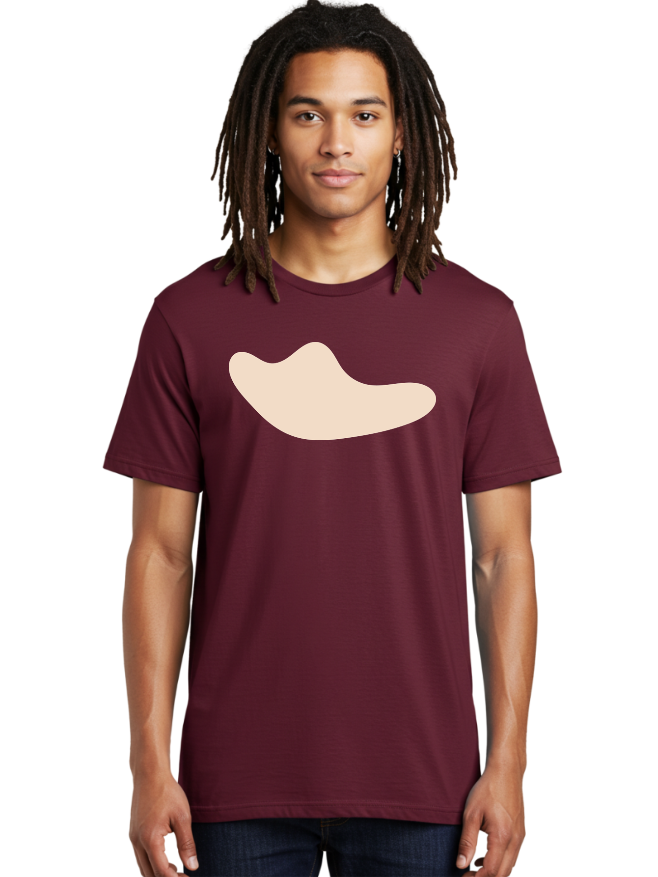 Cashew-Nut-1 Men'S Graphic Tee, 100% Cotton, Comfortable Casual Summer Wear, Machine Washable, Cashew Nut, Snack Food, Healthy Eating, Nutty Flavor, Beige Color, Abstract Shape, Simple Design, Minimalist Art Aae001 12