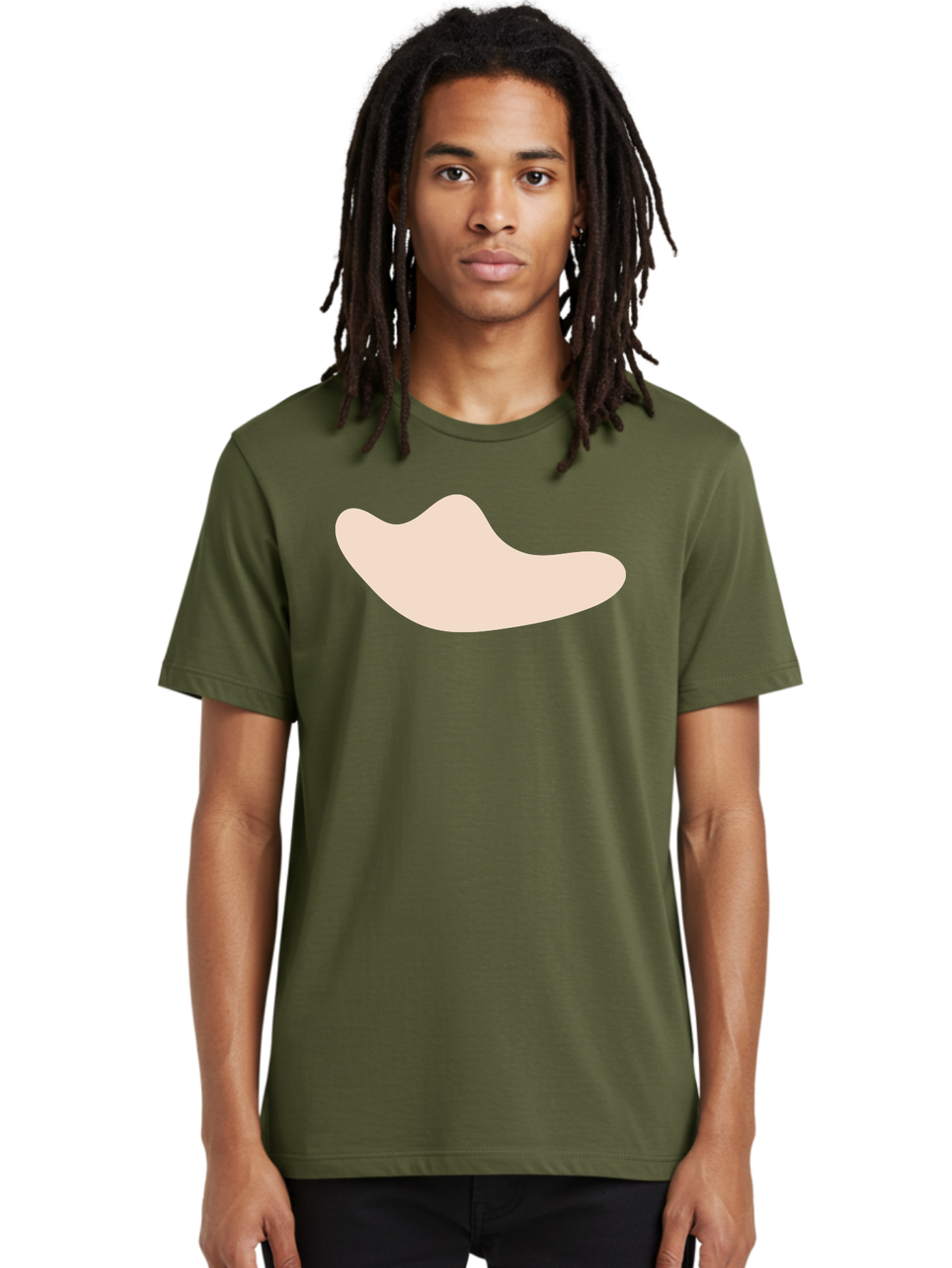 Cashew-Nut-1 Men'S Graphic Tee, 100% Cotton, Comfortable Casual Summer Wear, Machine Washable, Cashew Nut, Snack Food, Healthy Eating, Nutty Flavor, Beige Color, Abstract Shape, Simple Design, Minimalist Art Aae001 28
