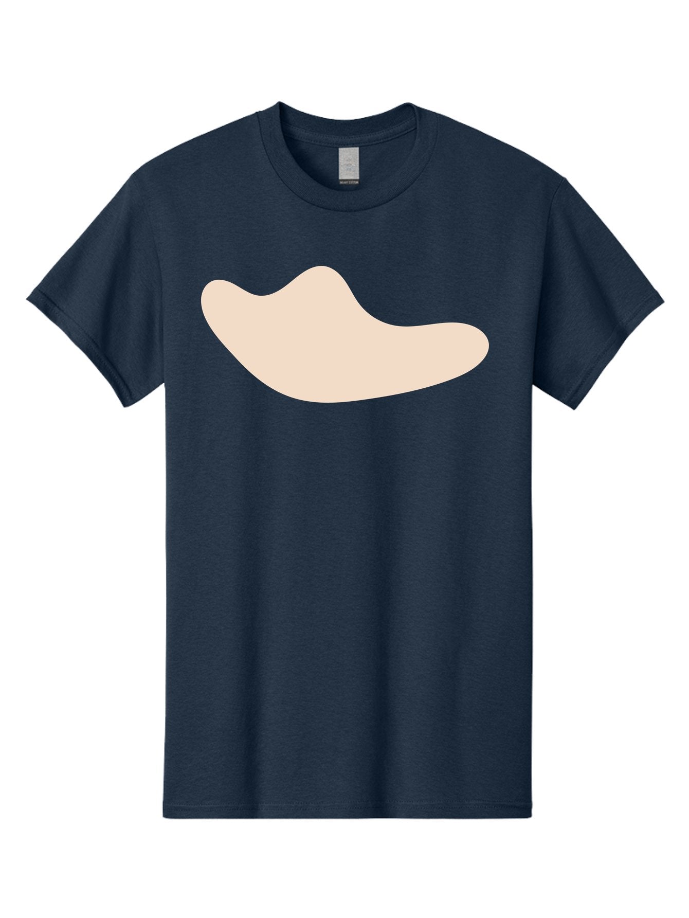 Cashew-Nut-1 Men'S Graphic Tee, 100% Cotton, Comfortable Casual Summer Wear, Machine Washable, Cashew Nut, Snack Food, Healthy Eating, Nutty Flavor, Beige Color, Abstract Shape, Simple Design, Minimalist Art Aae001 4