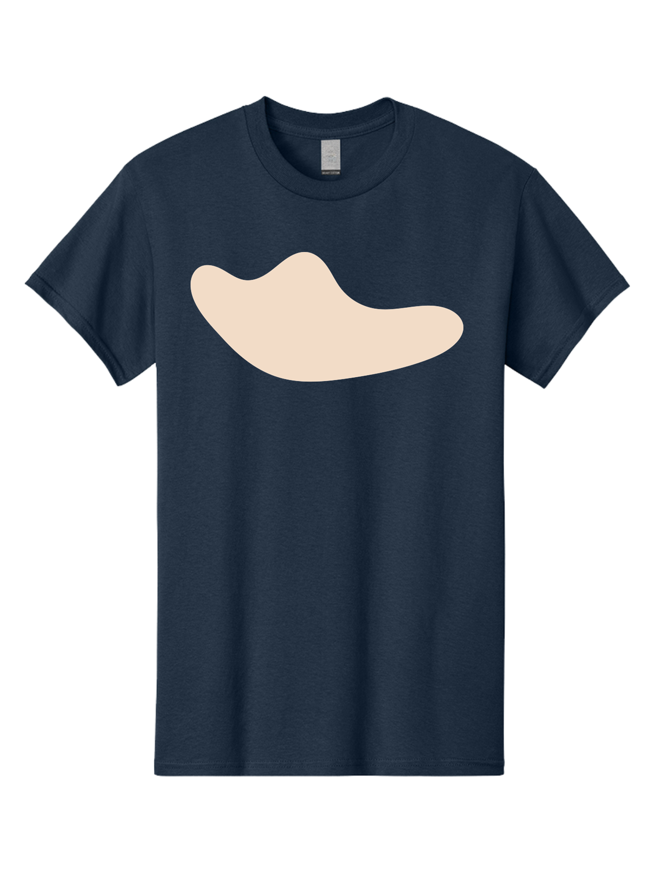 Cashew-Nut-1 Men'S Graphic Tee, 100% Cotton, Comfortable Casual Summer Wear, Machine Washable, Cashew Nut, Snack Food, Healthy Eating, Nutty Flavor, Beige Color, Abstract Shape, Simple Design, Minimalist Art Aae001 23