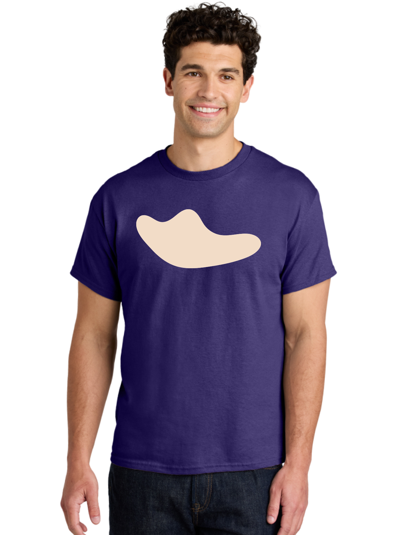 Cashew-Nut-1 Men'S Graphic Tee, 100% Cotton, Comfortable Casual Summer Wear, Machine Washable, Cashew Nut, Snack Food, Healthy Eating, Nutty Flavor, Beige Color, Abstract Shape, Simple Design, Minimalist Art Aae001 8