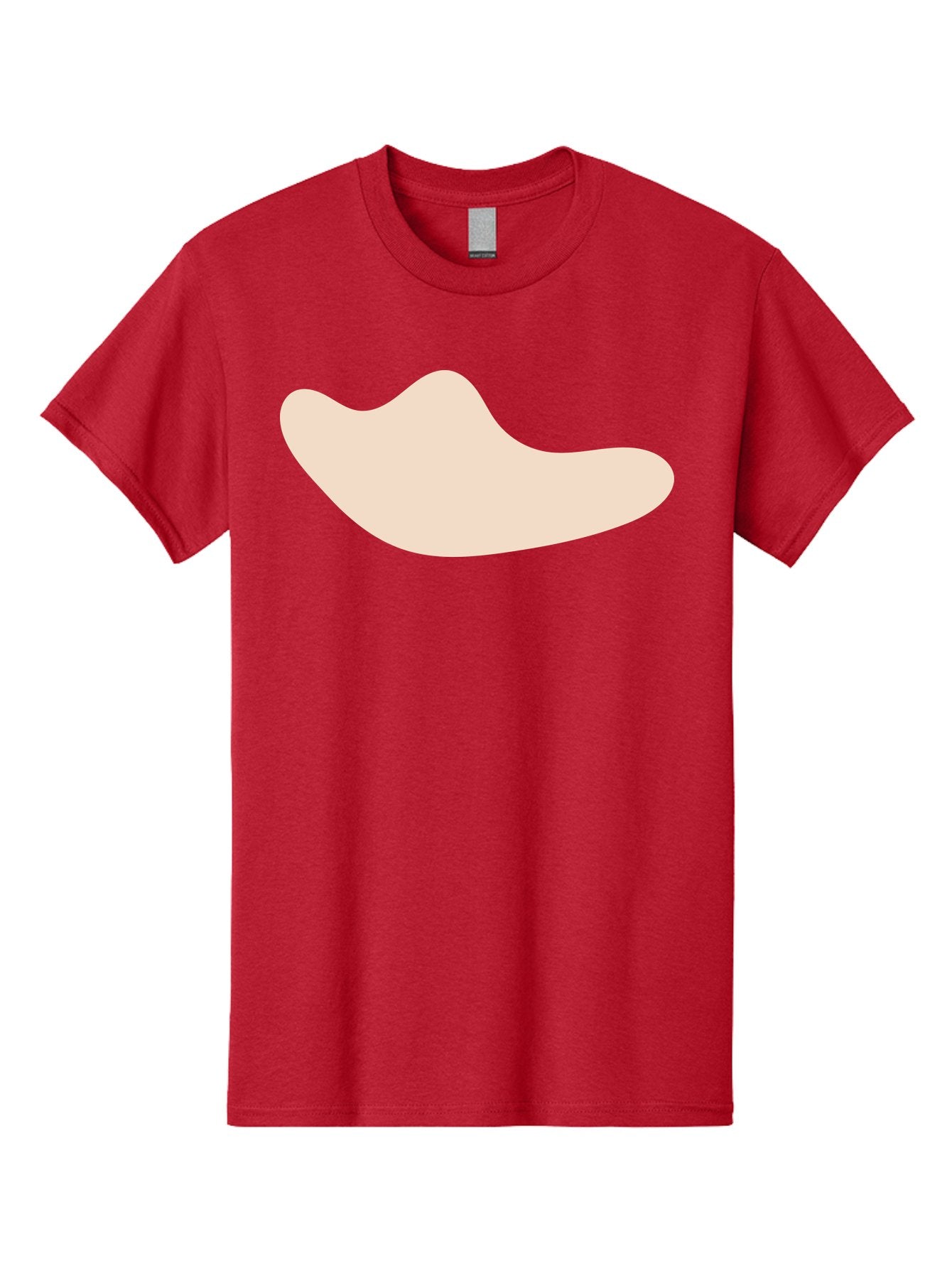 Cashew-Nut-1 Men'S Graphic Tee, 100% Cotton, Comfortable Casual Summer Wear, Machine Washable, Cashew Nut, Snack Food, Healthy Eating, Nutty Flavor, Beige Color, Abstract Shape, Simple Design, Minimalist Art Aae001