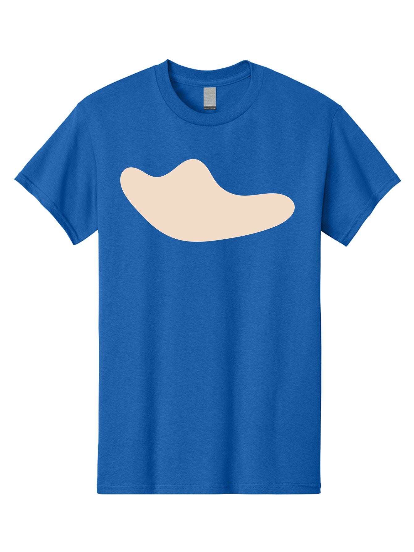 Cashew-Nut-1 Men'S Graphic Tee, 100% Cotton, Comfortable Casual Summer Wear, Machine Washable, Cashew Nut, Snack Food, Healthy Eating, Nutty Flavor, Beige Color, Abstract Shape, Simple Design, Minimalist Art Aae001