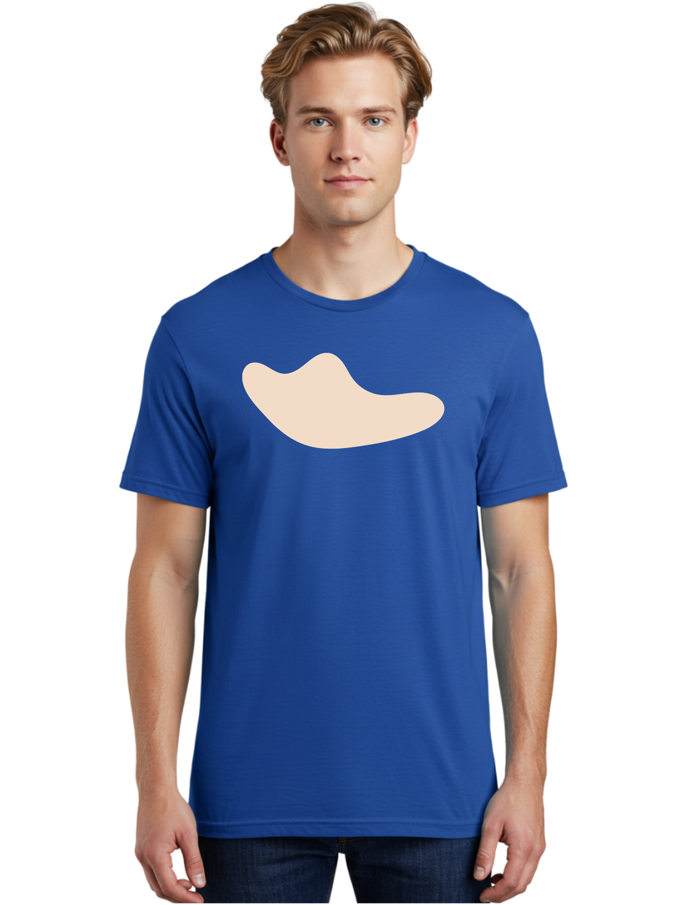 Cashew-Nut-1 Men'S Graphic Tee, 100% Cotton, Comfortable Casual Summer Wear, Machine Washable, Cashew Nut, Snack Food, Healthy Eating, Nutty Flavor, Beige Color, Abstract Shape, Simple Design, Minimalist Art Aae001 22