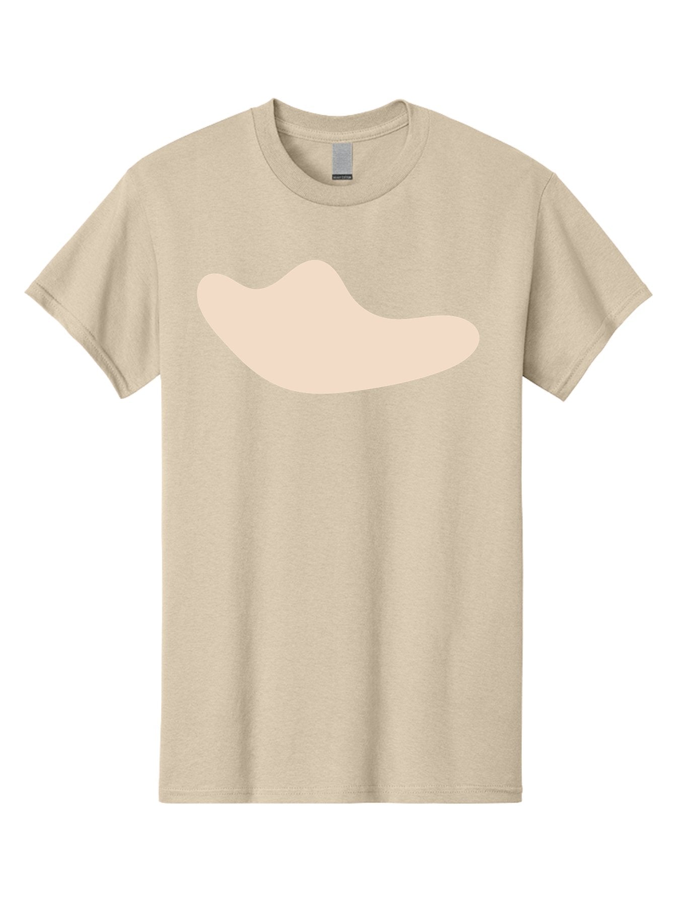 Cashew-Nut-1 Men'S Graphic Tee, 100% Cotton, Comfortable Casual Summer Wear, Machine Washable, Cashew Nut, Snack Food, Healthy Eating, Nutty Flavor, Beige Color, Abstract Shape, Simple Design, Minimalist Art Aae001 3