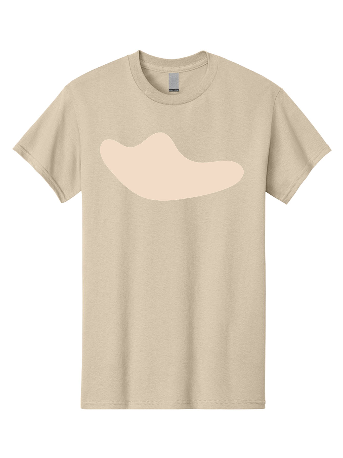 Cashew-Nut-1 Men'S Graphic Tee, 100% Cotton, Comfortable Casual Summer Wear, Machine Washable, Cashew Nut, Snack Food, Healthy Eating, Nutty Flavor, Beige Color, Abstract Shape, Simple Design, Minimalist Art Aae001 17