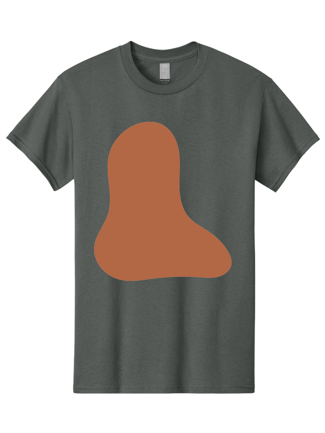 Cashew-Nut Men'S Graphic Tee, 100% Cotton, Comfortable Casual Summer Wear, Machine Washable, Roasted Chicken Leg, Savory Dish, Food Illustration, Cartoon Style, Reddish-Brown Color, Simple Design, Culinary Art Aae002 19