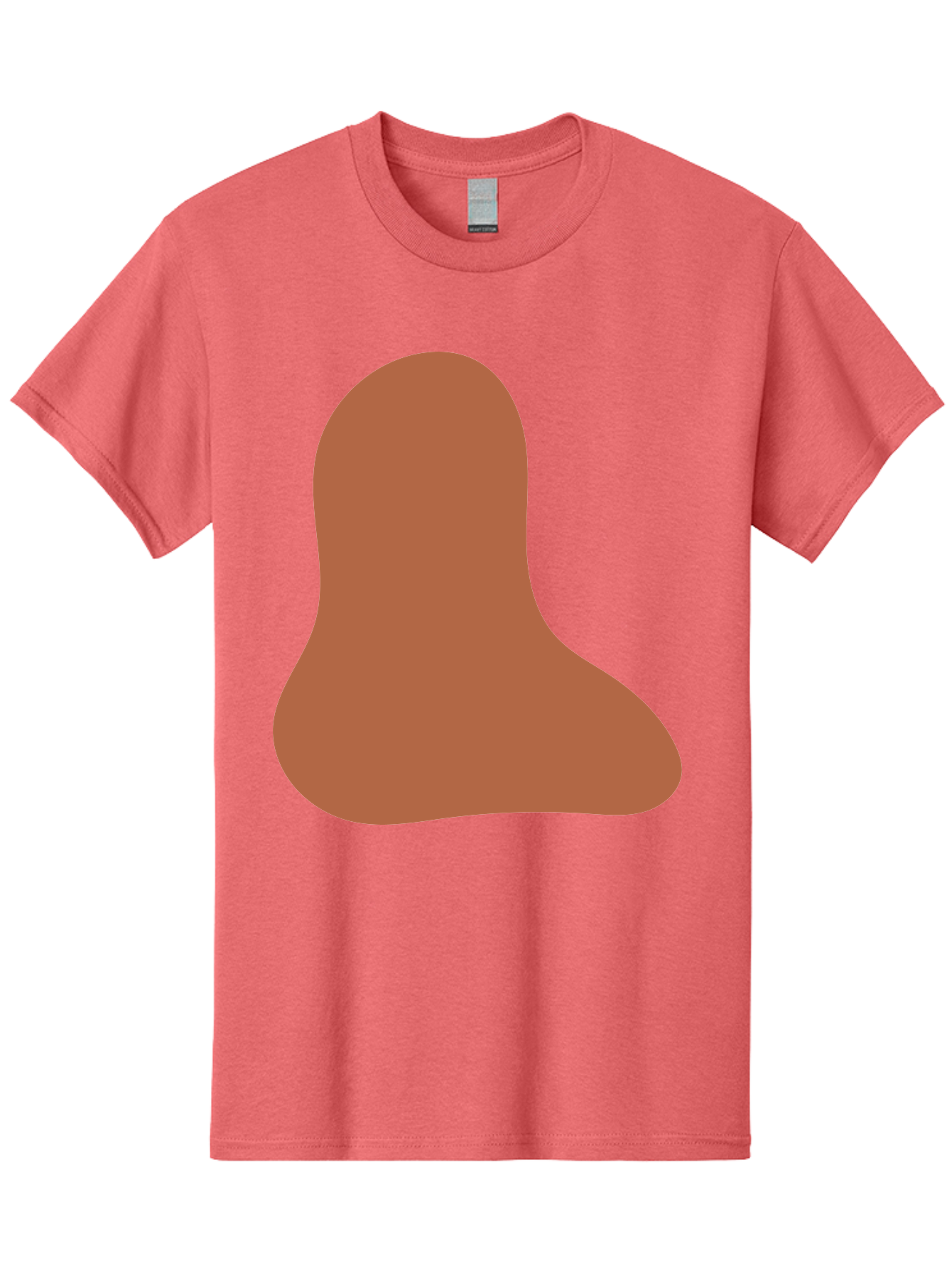 Cashew-Nut Men'S Graphic Tee, 100% Cotton, Comfortable Casual Summer Wear, Machine Washable, Roasted Chicken Leg, Savory Dish, Food Illustration, Cartoon Style, Reddish-Brown Color, Simple Design, Culinary Art Aae002 21