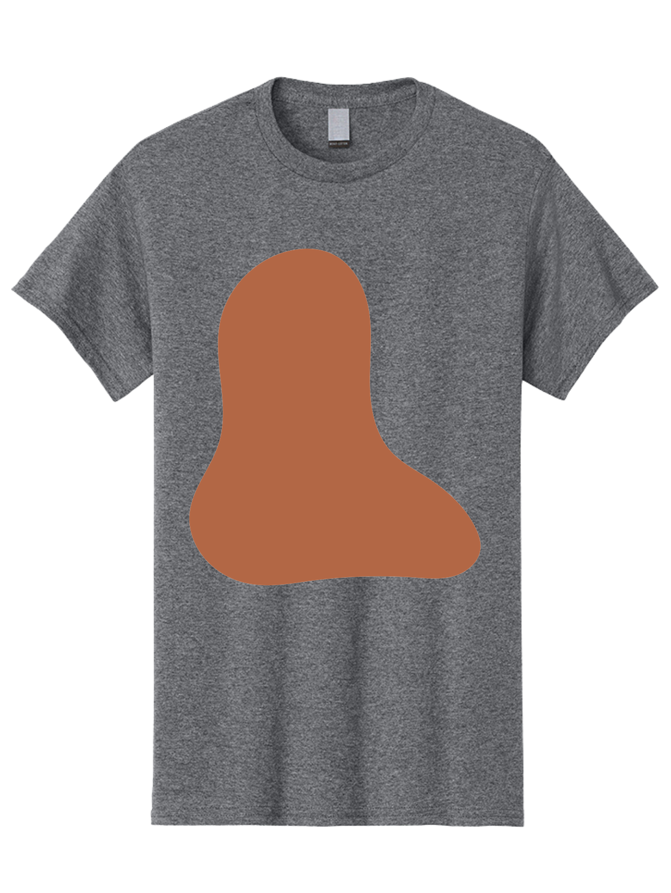 Cashew-Nut Men'S Graphic Tee, 100% Cotton, Comfortable Casual Summer Wear, Machine Washable, Roasted Chicken Leg, Savory Dish, Food Illustration, Cartoon Style, Reddish-Brown Color, Simple Design, Culinary Art Aae002 23