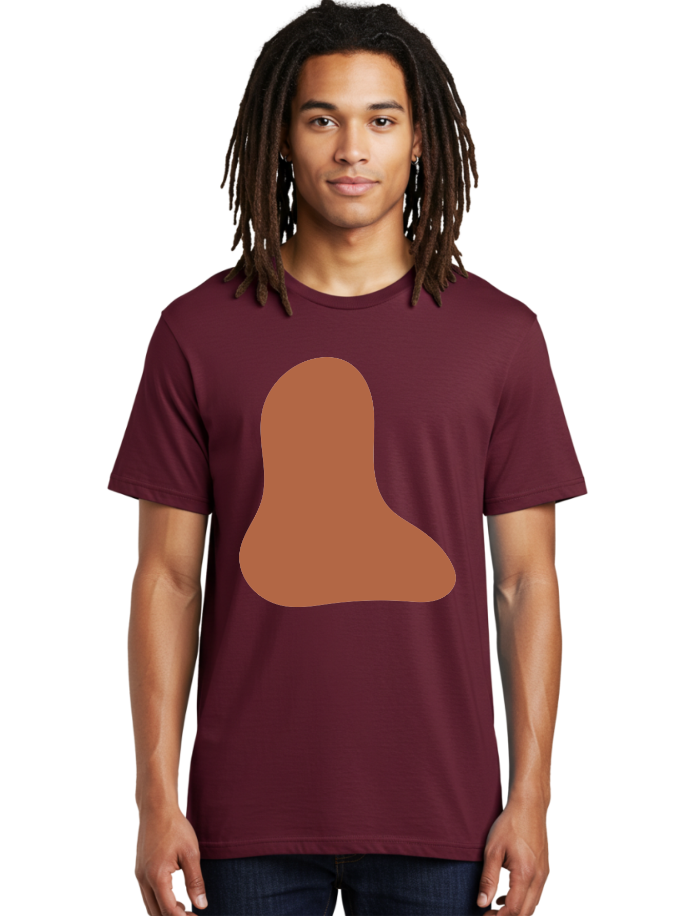 Cashew-Nut Men'S Graphic Tee, 100% Cotton, Comfortable Casual Summer Wear, Machine Washable, Roasted Chicken Leg, Savory Dish, Food Illustration, Cartoon Style, Reddish-Brown Color, Simple Design, Culinary Art Aae002 8