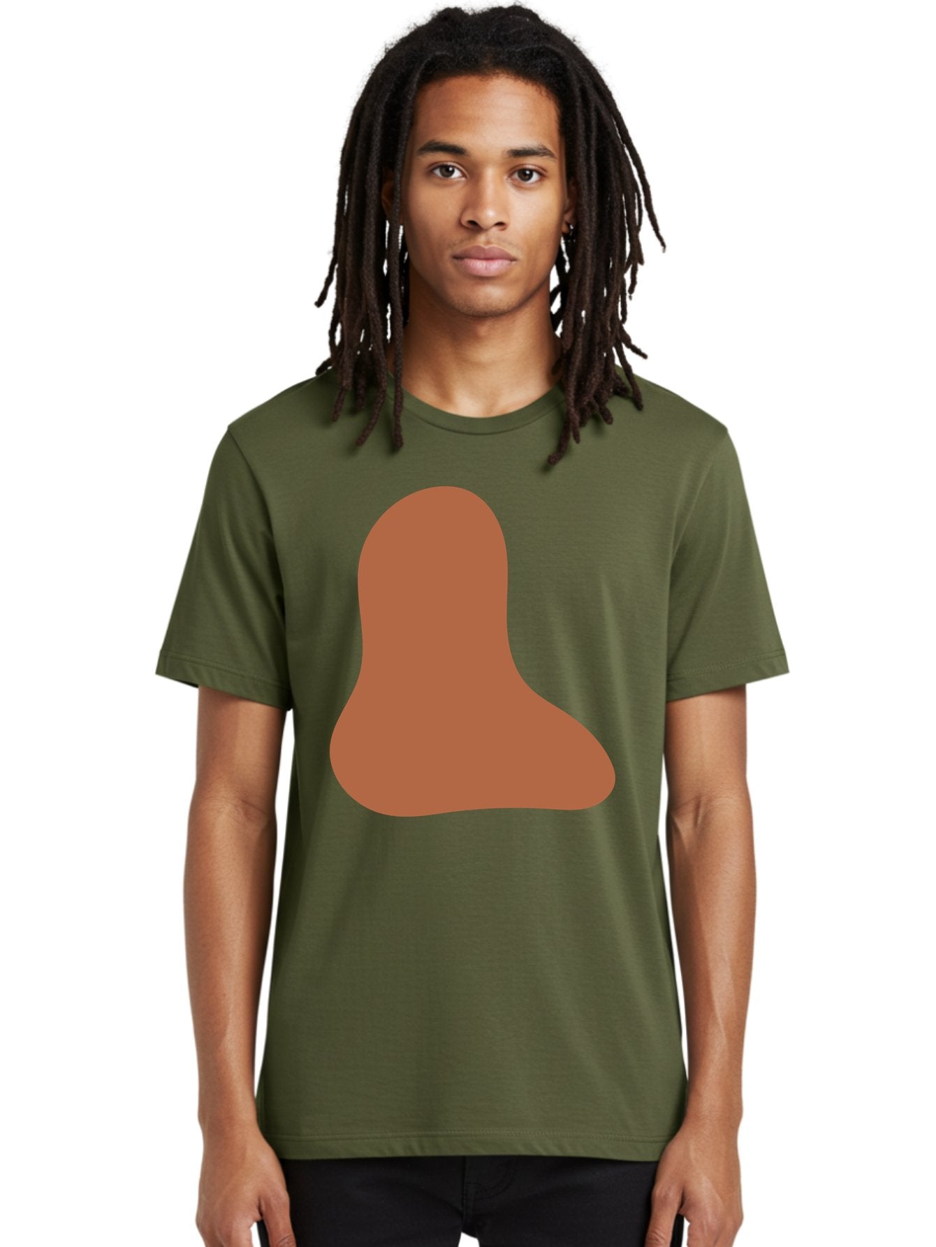 Cashew-Nut Men'S Graphic Tee, 100% Cotton, Comfortable Casual Summer Wear, Machine Washable, Roasted Chicken Leg, Savory Dish, Food Illustration, Cartoon Style, Reddish-Brown Color, Simple Design, Culinary Art Aae002 17