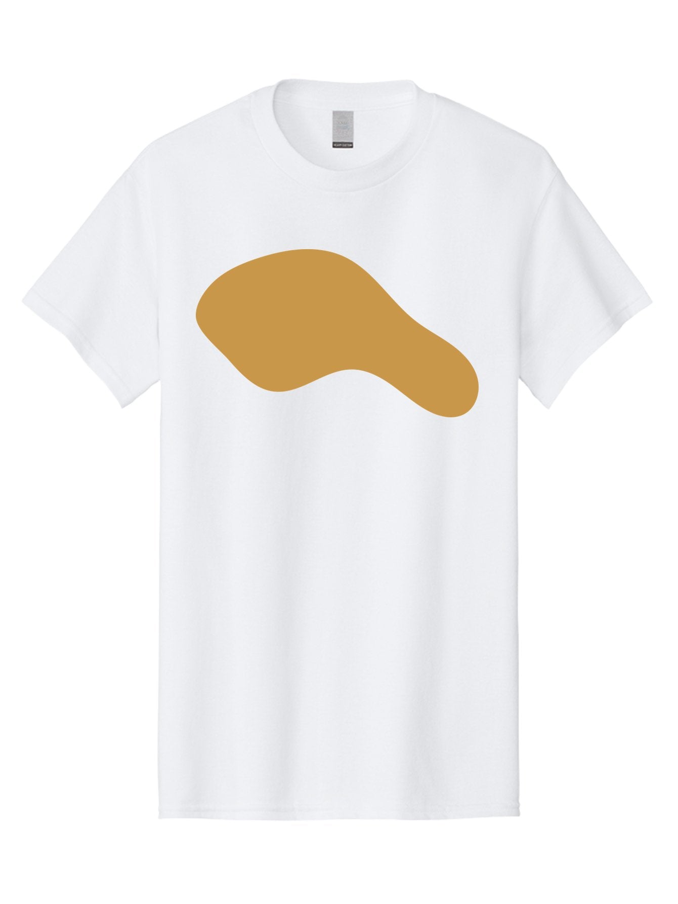 Chicken-Drumstick Men'S Graphic Tee, 100% Cotton, Comfortable Casual Summer Wear, Machine Washable, Fried Chicken, Chicken Leg, Food Illustration, Abstract Shape, Brown Color, Simple Design, Digital Art, Culinary Theme Aae003 7