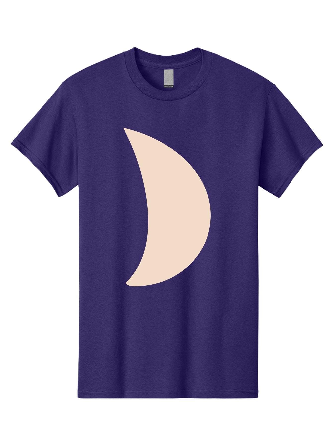 Crescent-Moon-1 Men'S Graphic Tee, 100% Cotton, Comfortable Casual Summer Wear, Machine Washable, Crescent Moon, Lunar Phase, Minimalist Design, Simple Shape, Soft Beige, Modern Graphic, Abstract Art Aae005 15
