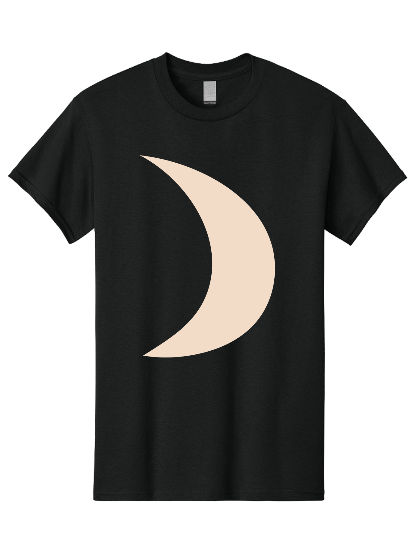Crescent-Moon-2 Men'S Graphic Tee, 100% Cotton, Comfortable Casual Summer Wear, Machine Washable, Crescent Moon Shape, Minimalist Design, Simple Graphics, Tan Color, Abstract Art, Lunar Symbol, Night Sky Theme Aae006 15