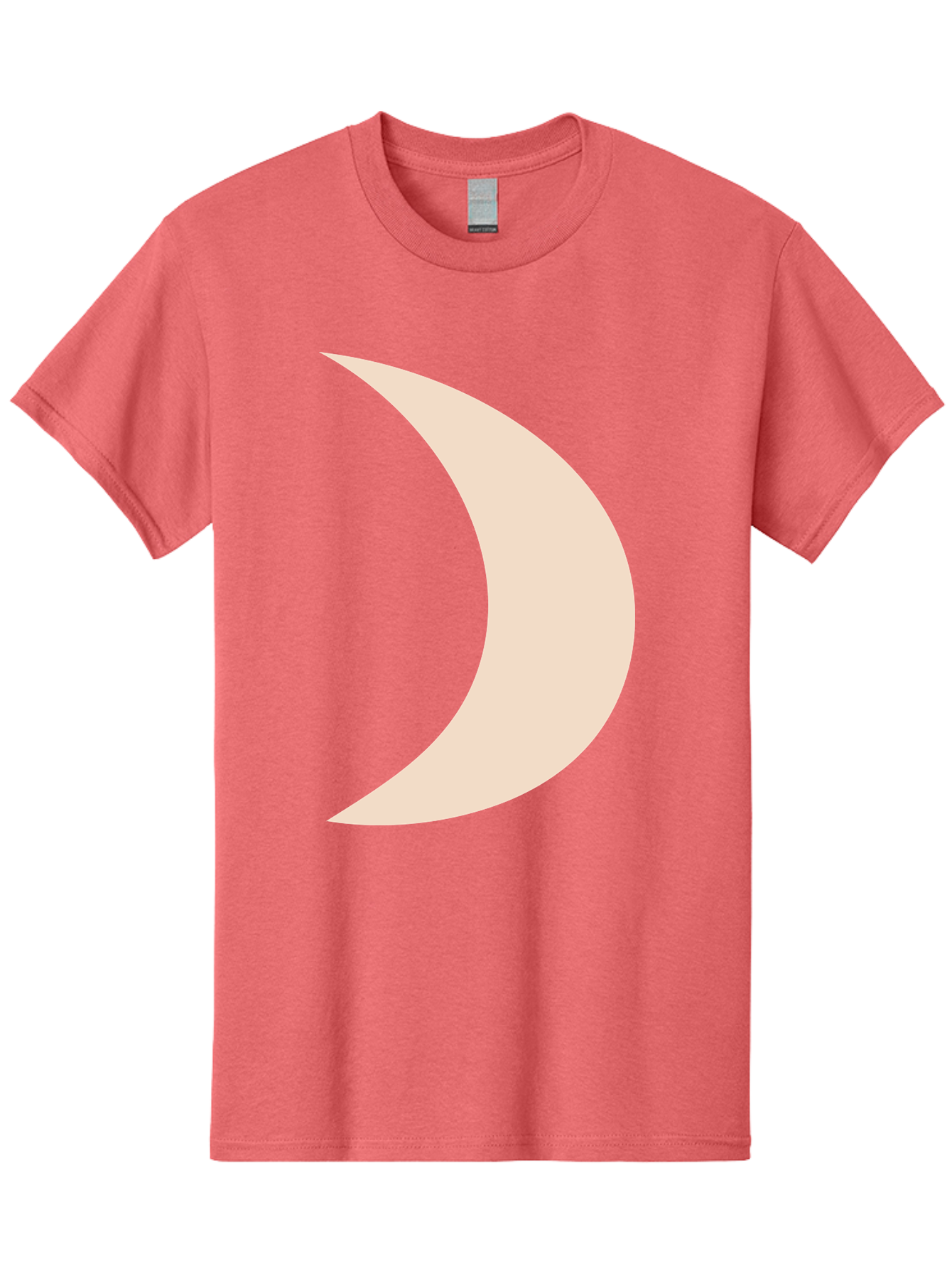 Crescent-Moon-2 Men'S Graphic Tee, 100% Cotton, Comfortable Casual Summer Wear, Machine Washable, Crescent Moon Shape, Minimalist Design, Simple Graphics, Tan Color, Abstract Art, Lunar Symbol, Night Sky Theme Aae006 21