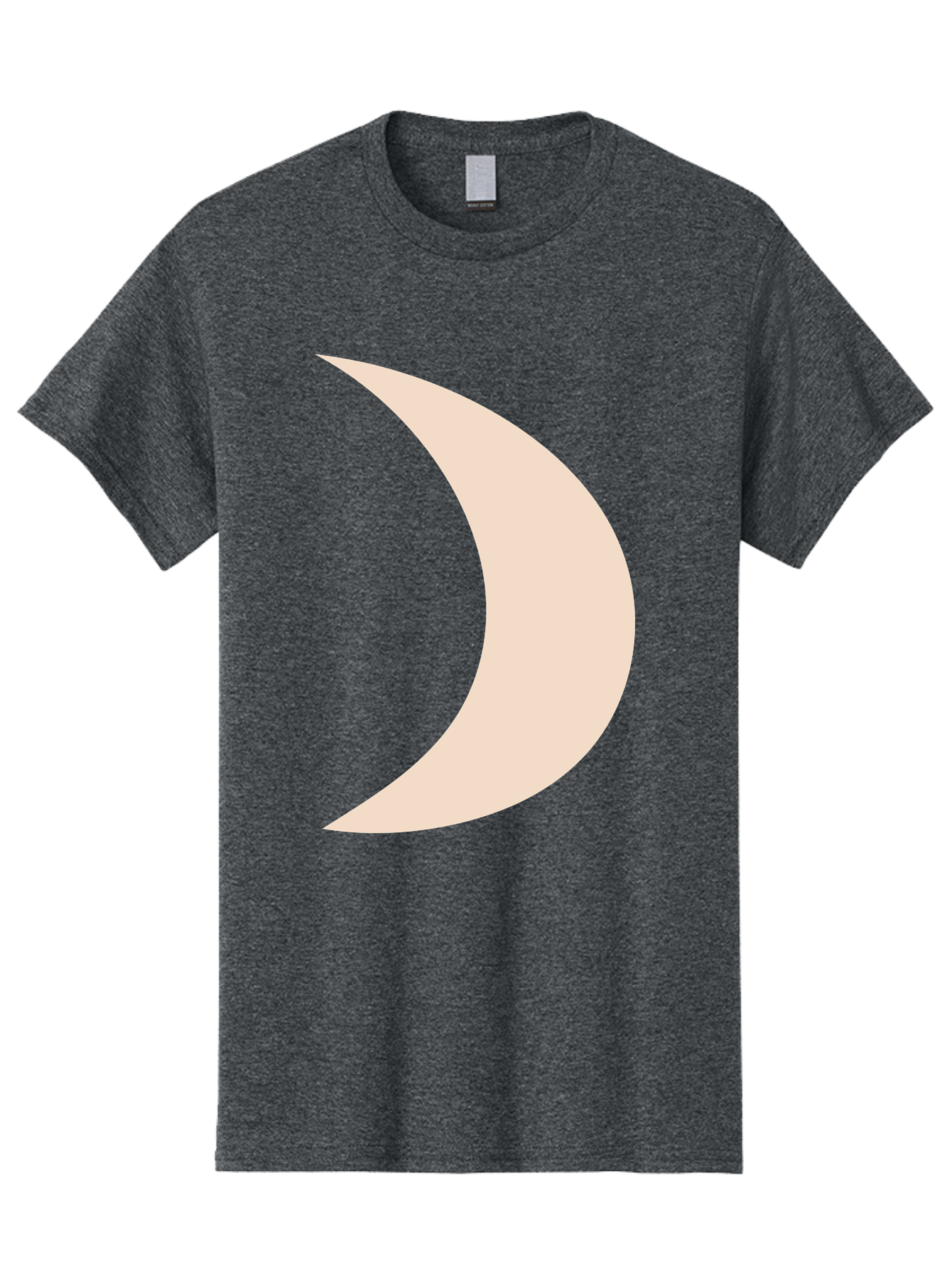 Crescent-Moon-2 Men'S Graphic Tee, 100% Cotton, Comfortable Casual Summer Wear, Machine Washable, Crescent Moon Shape, Minimalist Design, Simple Graphics, Tan Color, Abstract Art, Lunar Symbol, Night Sky Theme Aae006 17