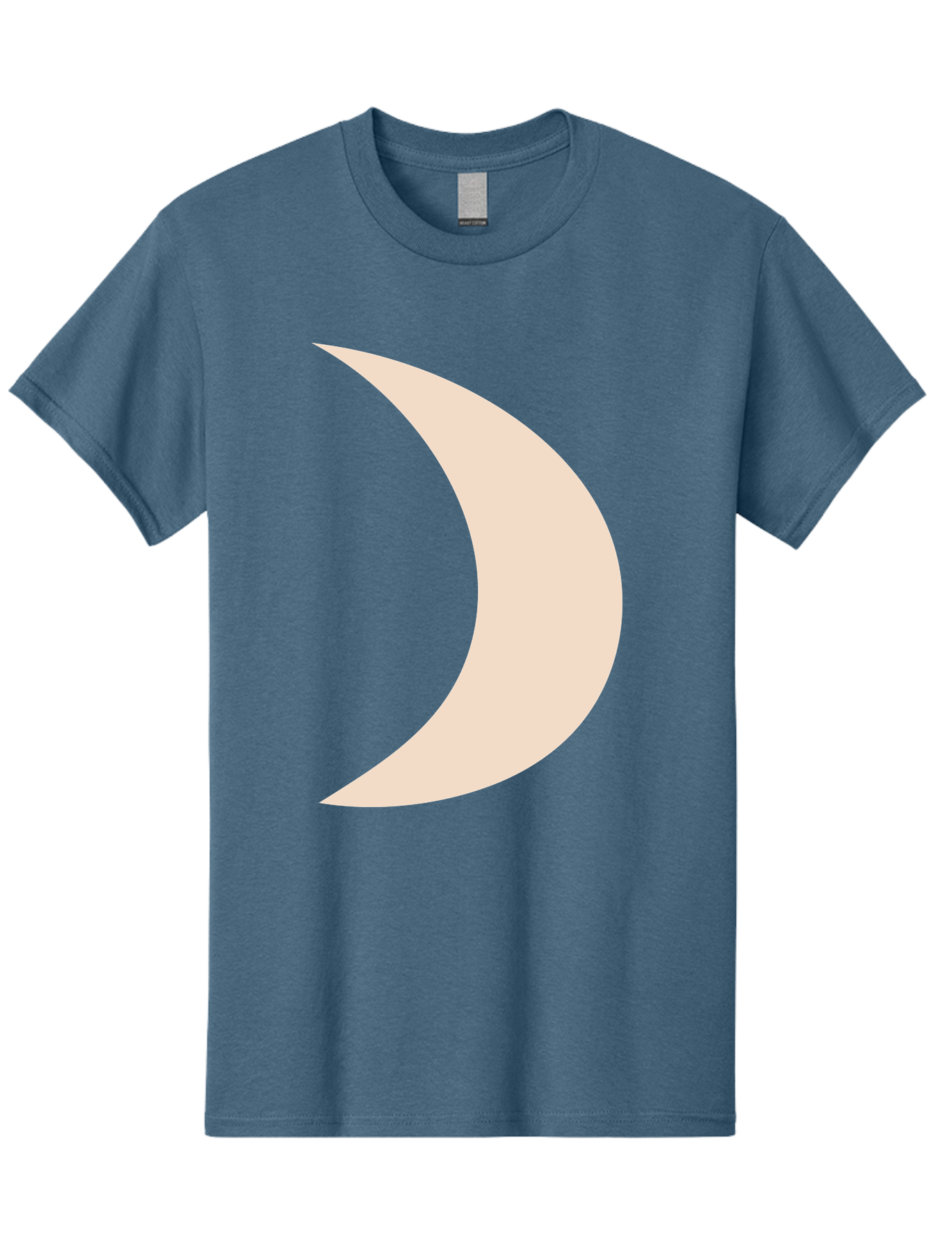 Crescent-Moon-2 Men'S Graphic Tee, 100% Cotton, Comfortable Casual Summer Wear, Machine Washable, Crescent Moon Shape, Minimalist Design, Simple Graphics, Tan Color, Abstract Art, Lunar Symbol, Night Sky Theme Aae006 9