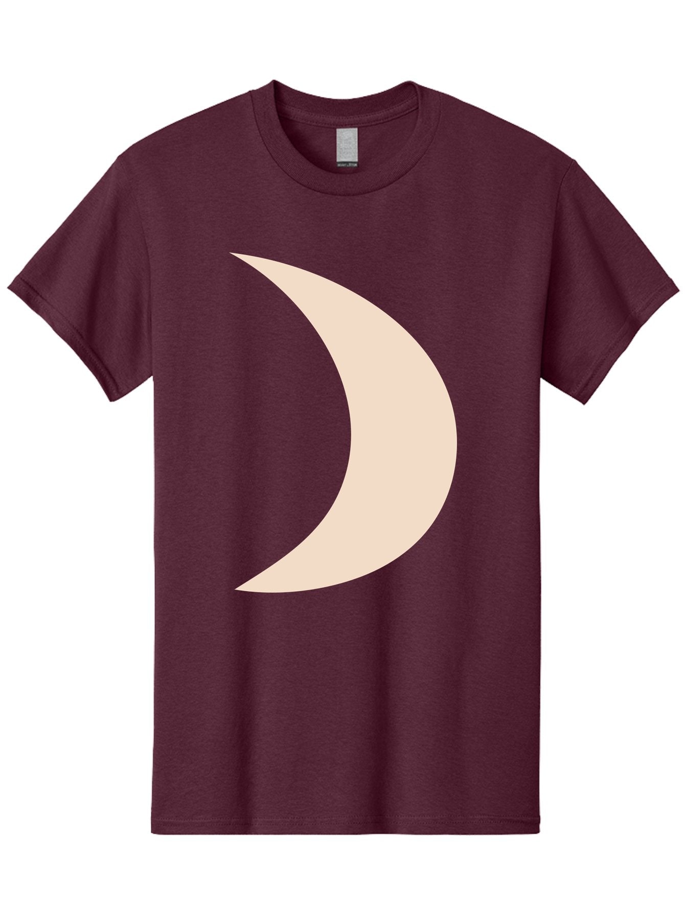 Crescent-Moon-2 Men'S Graphic Tee, 100% Cotton, Comfortable Casual Summer Wear, Machine Washable, Crescent Moon Shape, Minimalist Design, Simple Graphics, Tan Color, Abstract Art, Lunar Symbol, Night Sky Theme Aae006 7
