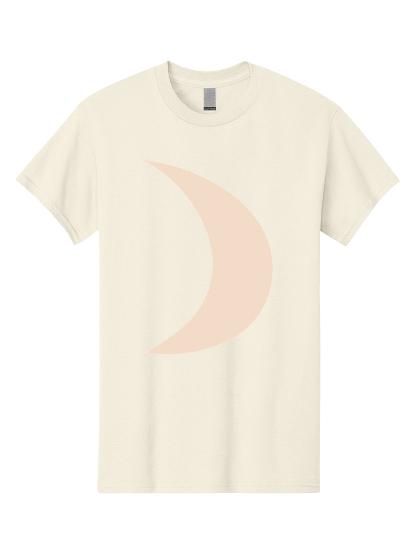 Crescent-Moon-2 Men'S Graphic Tee, 100% Cotton, Comfortable Casual Summer Wear, Machine Washable, Crescent Moon Shape, Minimalist Design, Simple Graphics, Tan Color, Abstract Art, Lunar Symbol, Night Sky Theme Aae006 29