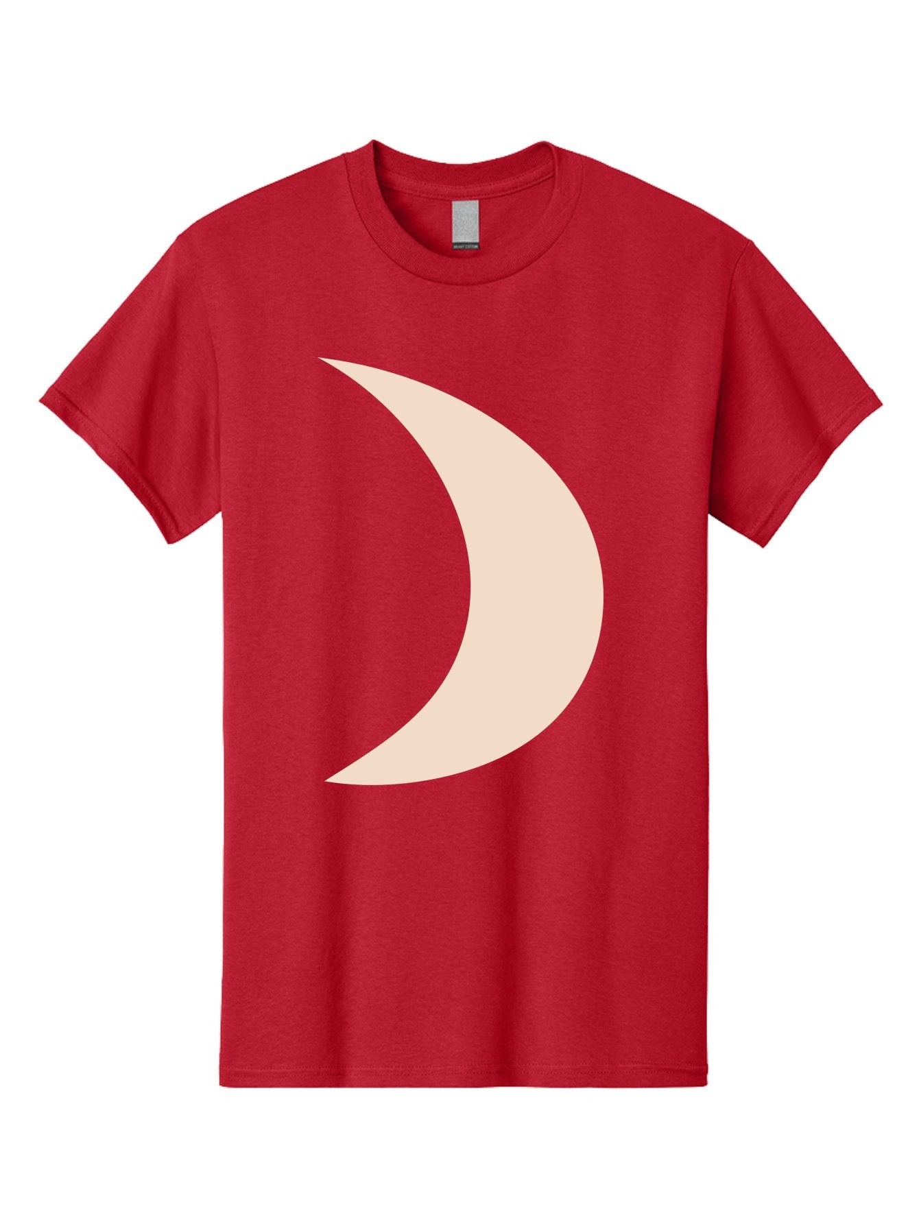 Crescent-Moon-2 Men'S Graphic Tee, 100% Cotton, Comfortable Casual Summer Wear, Machine Washable, Crescent Moon Shape, Minimalist Design, Simple Graphics, Tan Color, Abstract Art, Lunar Symbol, Night Sky Theme Aae006 8