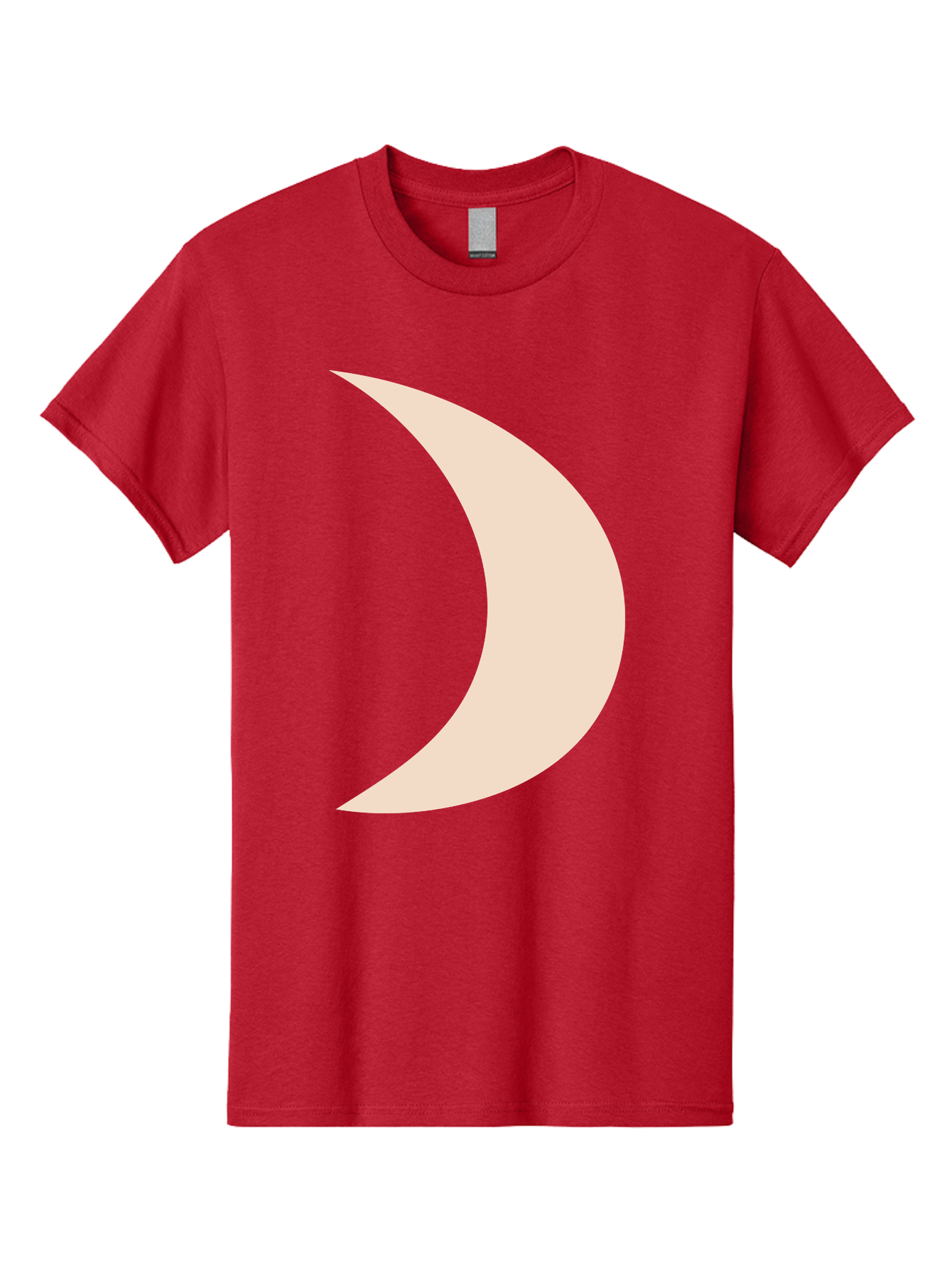 Crescent-Moon-2 Men'S Graphic Tee, 100% Cotton, Comfortable Casual Summer Wear, Machine Washable, Crescent Moon Shape, Minimalist Design, Simple Graphics, Tan Color, Abstract Art, Lunar Symbol, Night Sky Theme Aae006 11