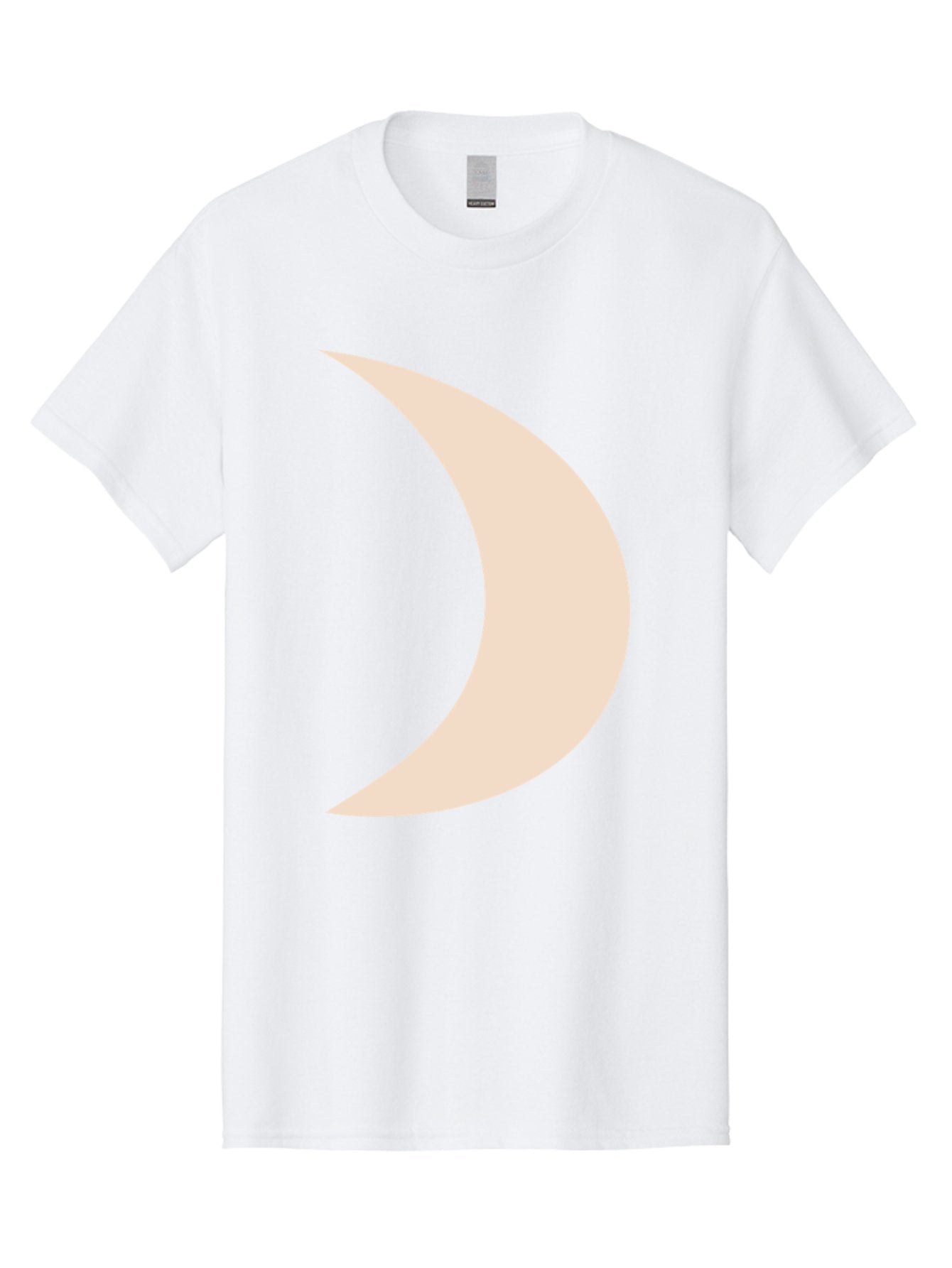 Crescent-Moon-2 Men'S Graphic Tee, 100% Cotton, Comfortable Casual Summer Wear, Machine Washable, Crescent Moon Shape, Minimalist Design, Simple Graphics, Tan Color, Abstract Art, Lunar Symbol, Night Sky Theme Aae006 14