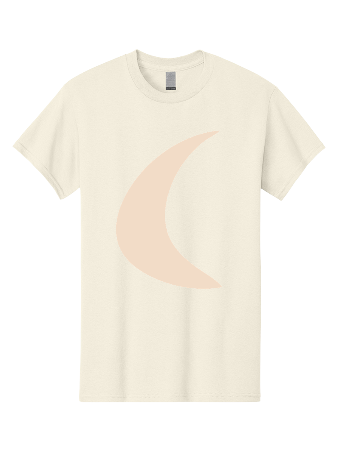 Crescent-Moon Men'S Graphic Tee, 100% Cotton, Comfortable Casual Summer Wear, Machine Washable, Crescent Moon, Pale Moon Shape, Simple Graphics, Minimalist Design, Moon Symbol, Digital Illustration, Abstract Shapes Aae007 5