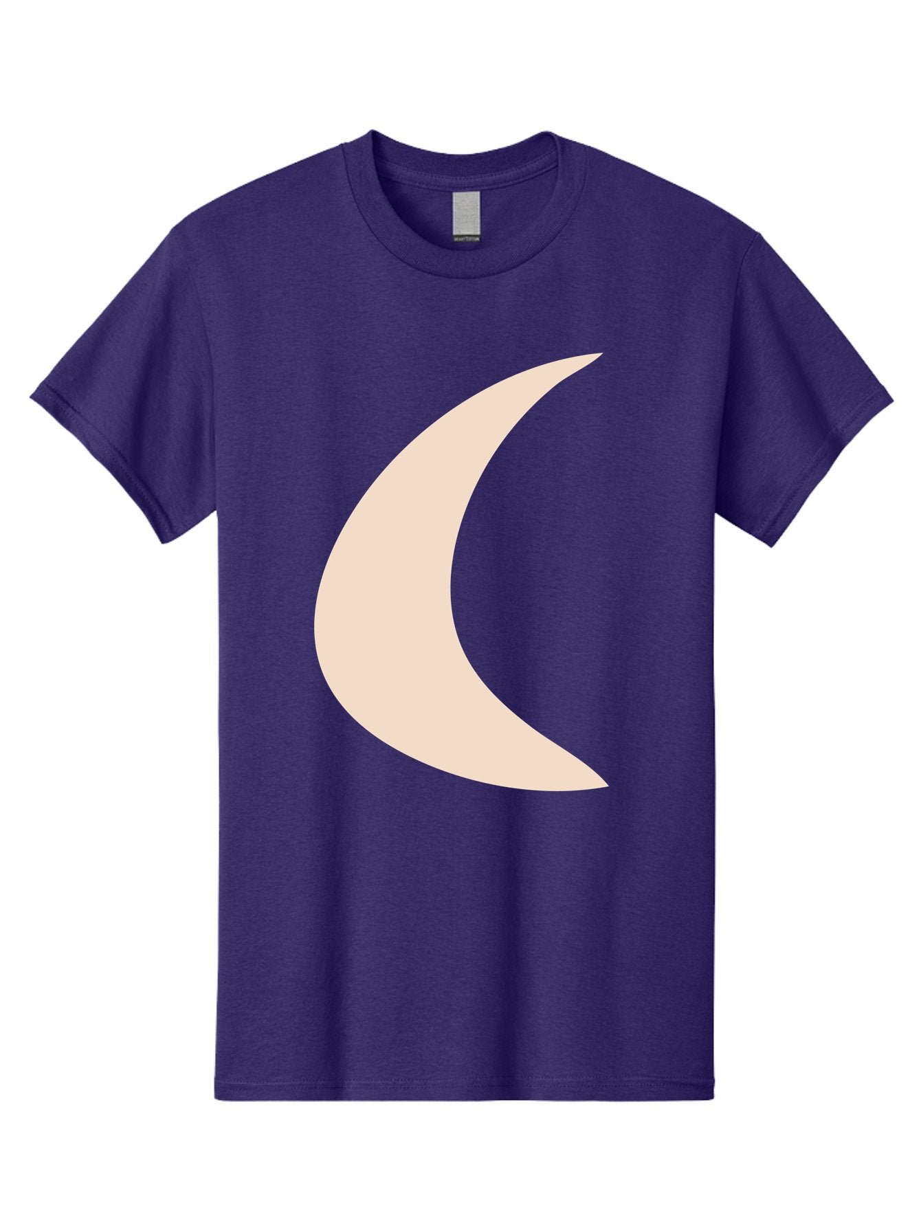Crescent-Moon Men'S Graphic Tee, 100% Cotton, Comfortable Casual Summer Wear, Machine Washable, Crescent Moon, Pale Moon Shape, Simple Graphics, Minimalist Design, Moon Symbol, Digital Illustration, Abstract Shapes Aae007 15