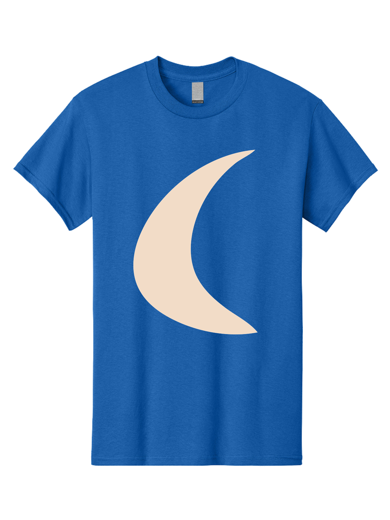 Crescent-Moon Men'S Graphic Tee, 100% Cotton, Comfortable Casual Summer Wear, Machine Washable, Crescent Moon, Pale Moon Shape, Simple Graphics, Minimalist Design, Moon Symbol, Digital Illustration, Abstract Shapes Aae007 27