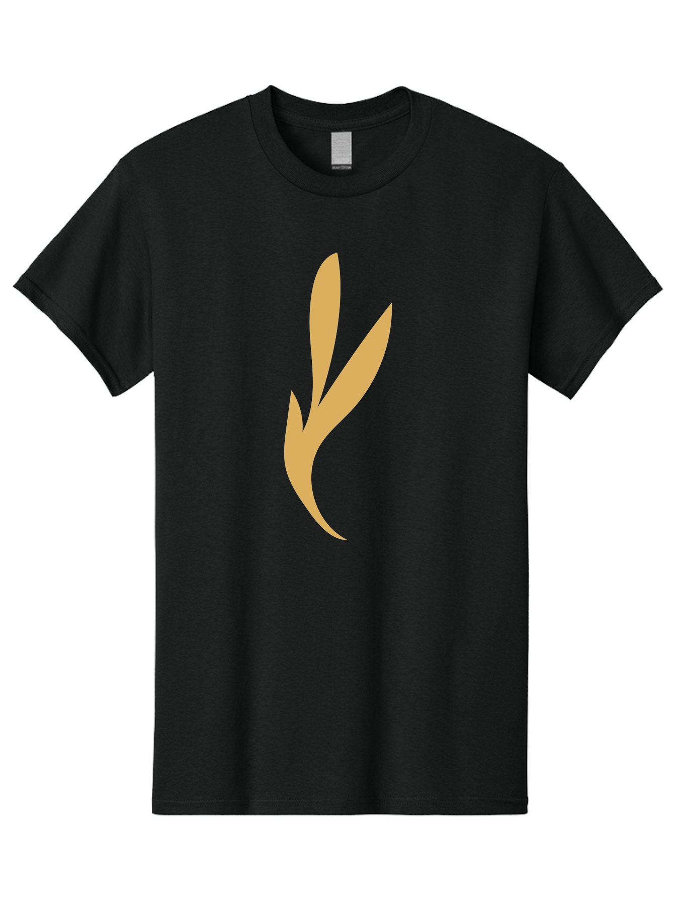 Curved-Leaf Men'S Graphic Tee, 100% Cotton, Comfortable Casual Summer Wear, Machine Washable, Orange Abstract Leaf, Simple Design, Minimalist Art, Stylized Foliage, Modern Graphic, Creative Illustration, Abstract Shape, Digital Art Aae008 15