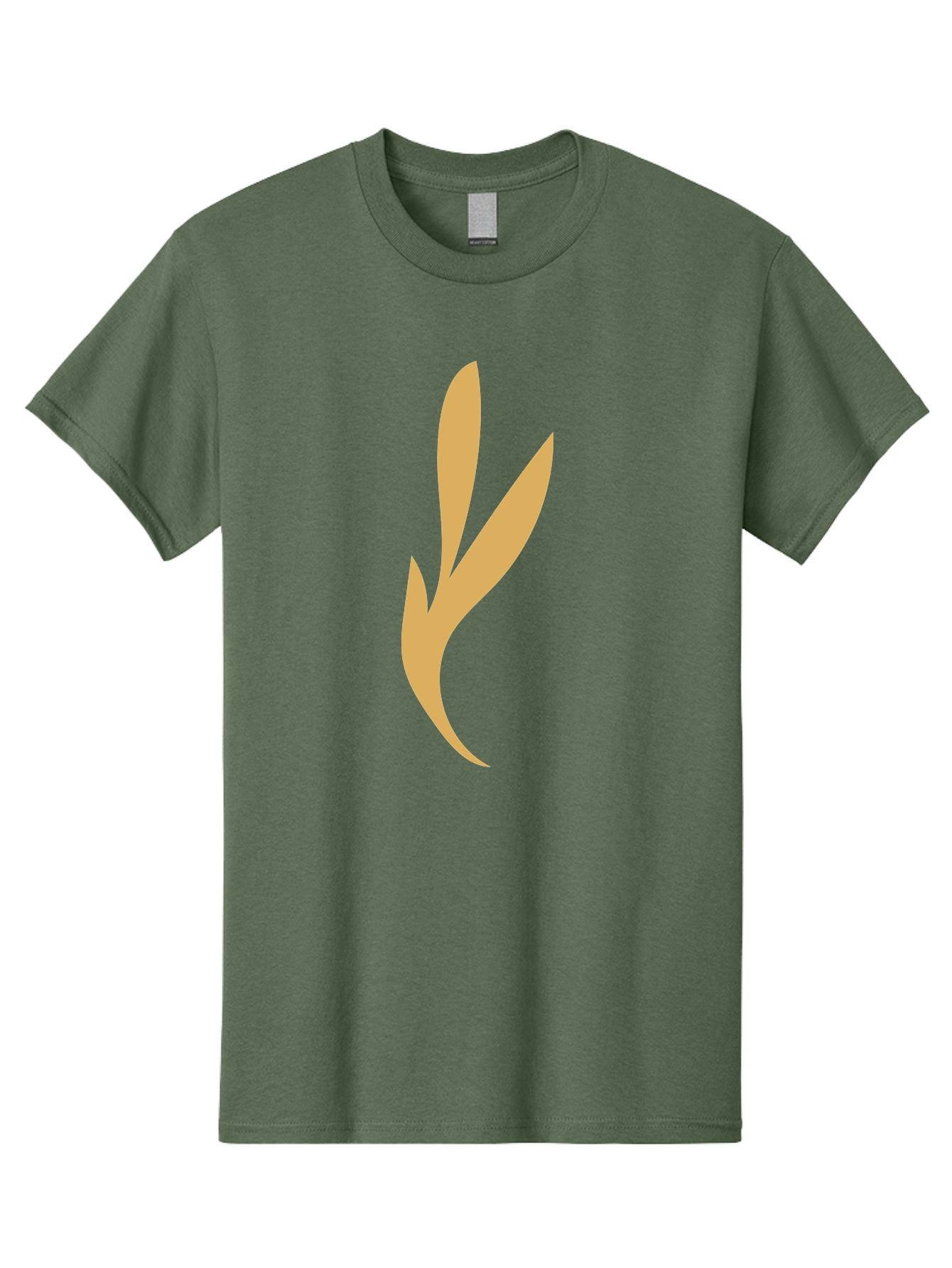 Curved-Leaf Men'S Graphic Tee, 100% Cotton, Comfortable Casual Summer Wear, Machine Washable, Orange Abstract Leaf, Simple Design, Minimalist Art, Stylized Foliage, Modern Graphic, Creative Illustration, Abstract Shape, Digital Art Aae008 17