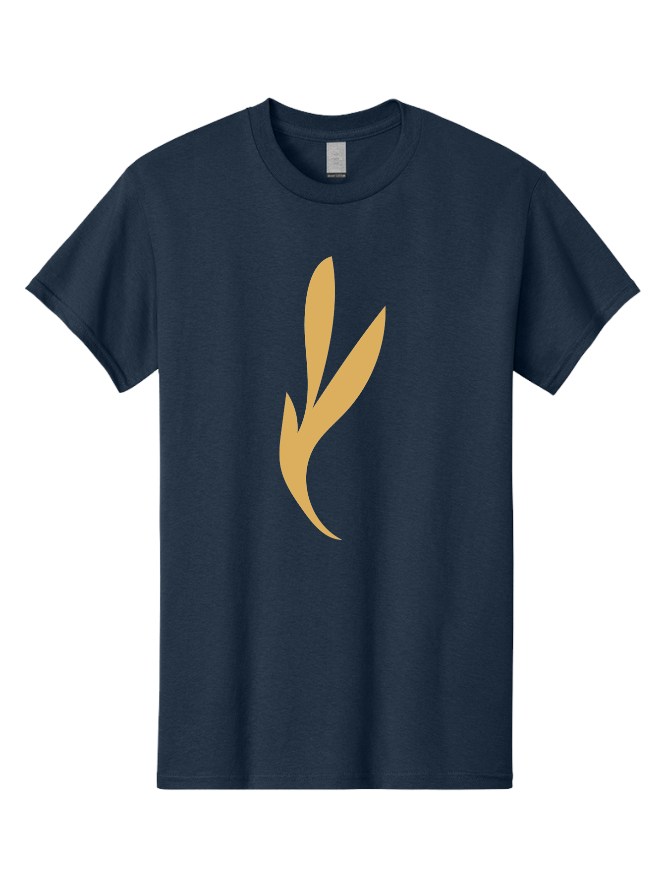Curved-Leaf Men'S Graphic Tee, 100% Cotton, Comfortable Casual Summer Wear, Machine Washable, Orange Abstract Leaf, Simple Design, Minimalist Art, Stylized Foliage, Modern Graphic, Creative Illustration, Abstract Shape, Digital Art Aae008 29