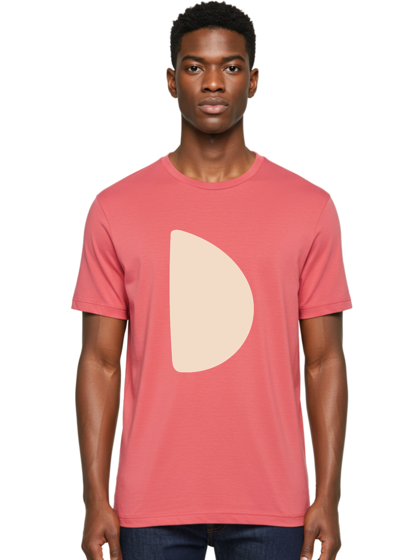 D Men'S Graphic Tee, 100% Cotton, Comfortable Casual Summer Wear, Machine Washable, Pacman Character, Simple Design, Minimalist Art, Beige Color, Retro Gaming, Iconic Symbol, Classic Video Game Aae009 18