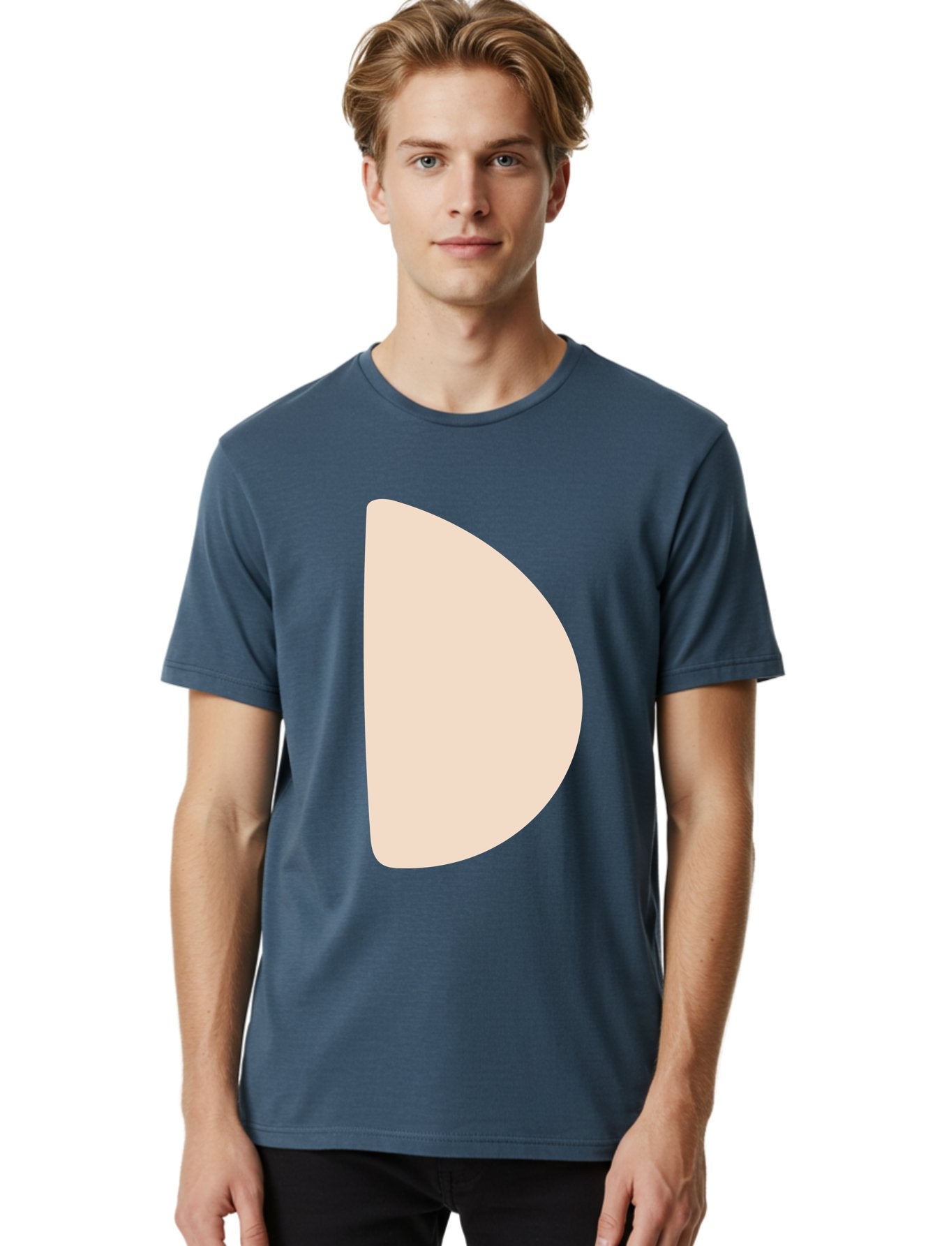 D Men'S Graphic Tee, 100% Cotton, Comfortable Casual Summer Wear, Machine Washable, Pacman Character, Simple Design, Minimalist Art, Beige Color, Retro Gaming, Iconic Symbol, Classic Video Game Aae009 16