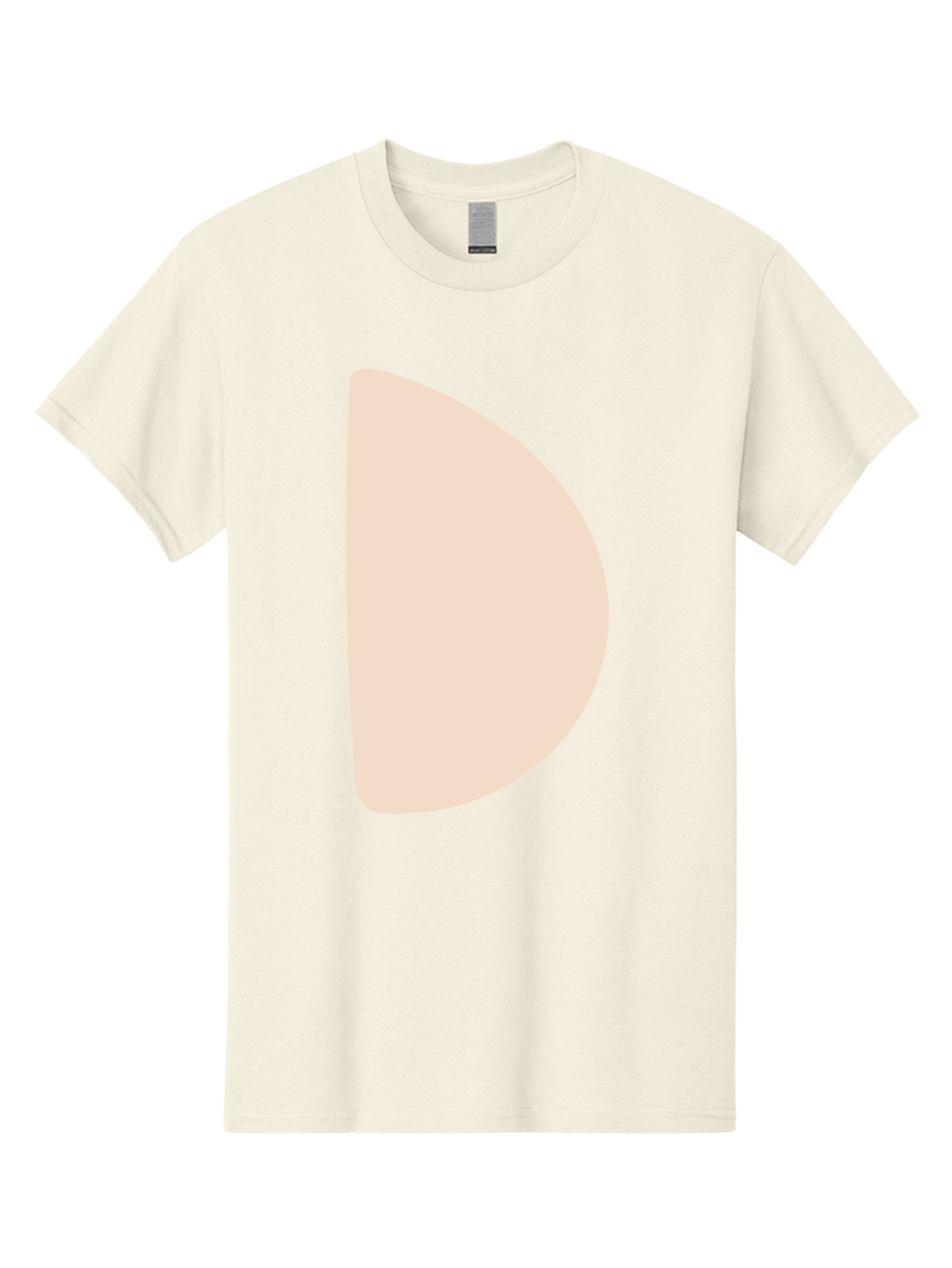 D Men'S Graphic Tee, 100% Cotton, Comfortable Casual Summer Wear, Machine Washable, Pacman Character, Simple Design, Minimalist Art, Beige Color, Retro Gaming, Iconic Symbol, Classic Video Game Aae009