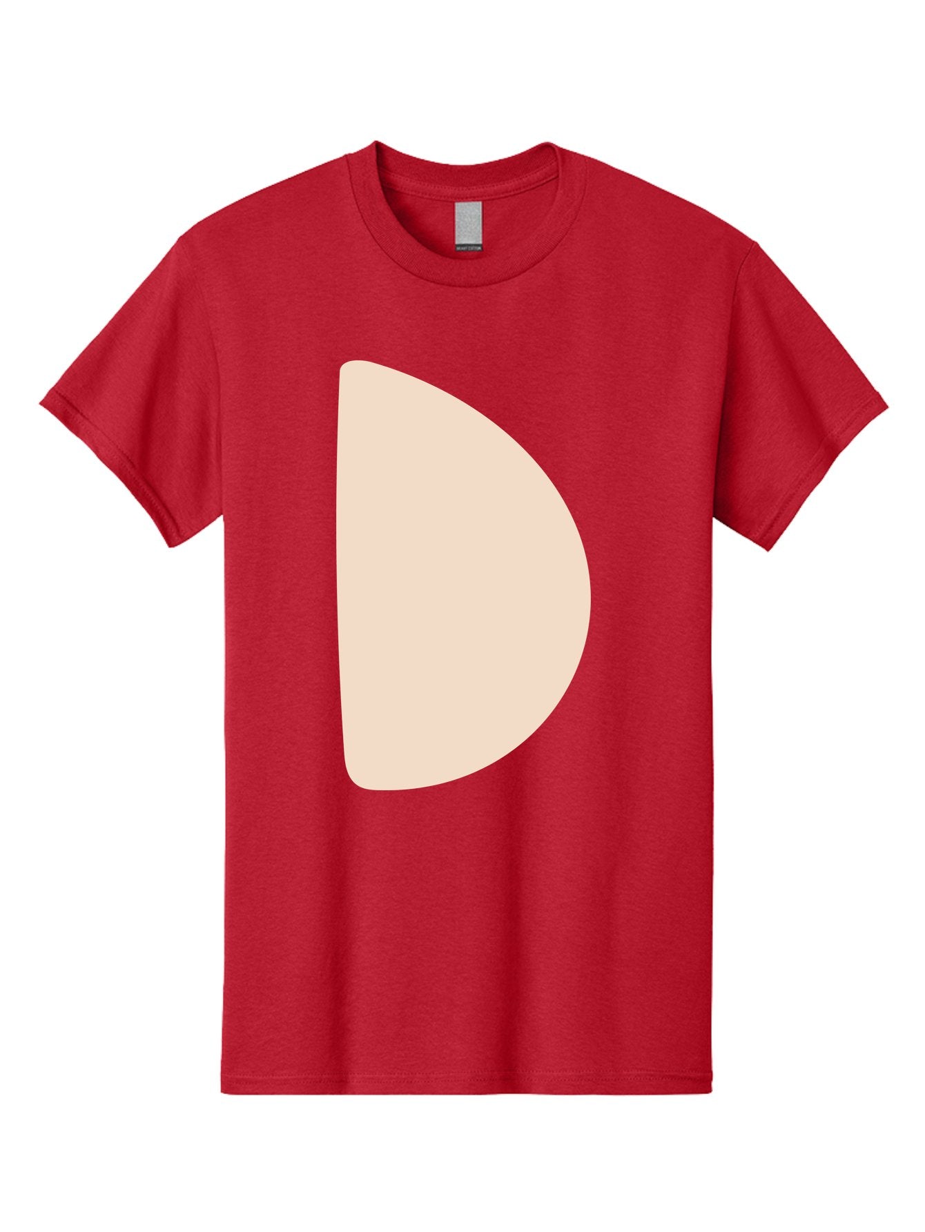 D Men'S Graphic Tee, 100% Cotton, Comfortable Casual Summer Wear, Machine Washable, Pacman Character, Simple Design, Minimalist Art, Beige Color, Retro Gaming, Iconic Symbol, Classic Video Game Aae009 4