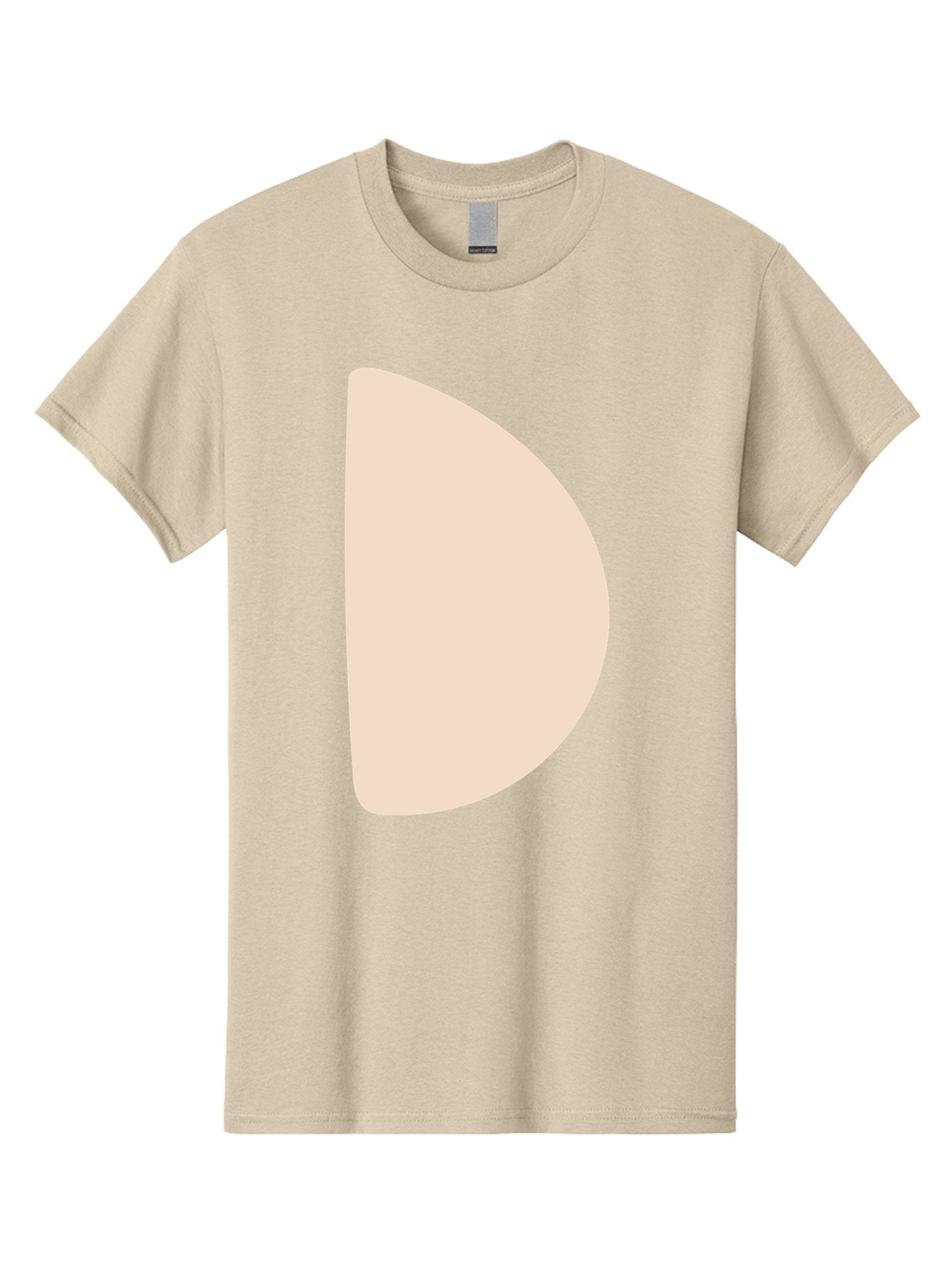 D Men'S Graphic Tee, 100% Cotton, Comfortable Casual Summer Wear, Machine Washable, Pacman Character, Simple Design, Minimalist Art, Beige Color, Retro Gaming, Iconic Symbol, Classic Video Game Aae009 13