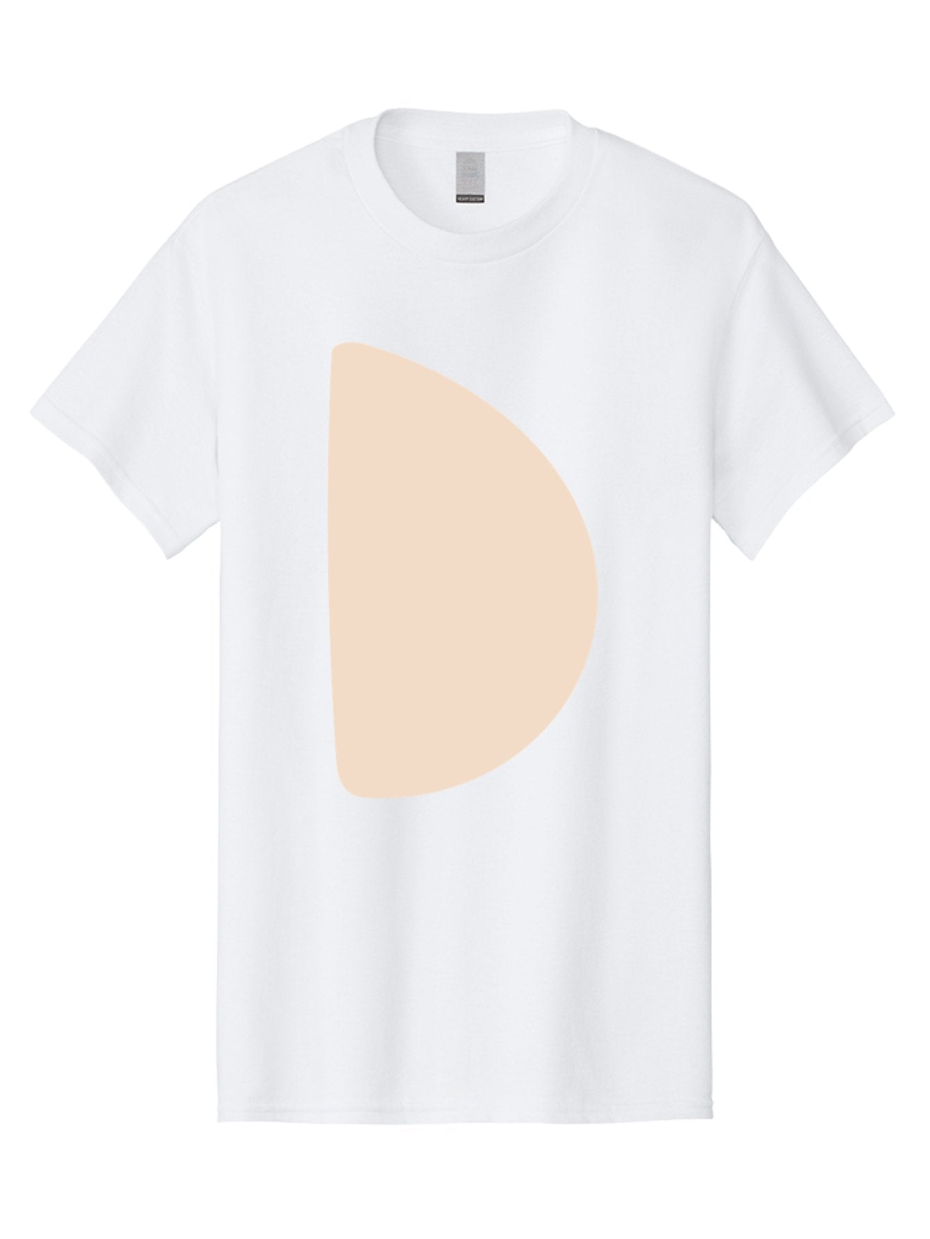 D Men'S Graphic Tee, 100% Cotton, Comfortable Casual Summer Wear, Machine Washable, Pacman Character, Simple Design, Minimalist Art, Beige Color, Retro Gaming, Iconic Symbol, Classic Video Game Aae009
