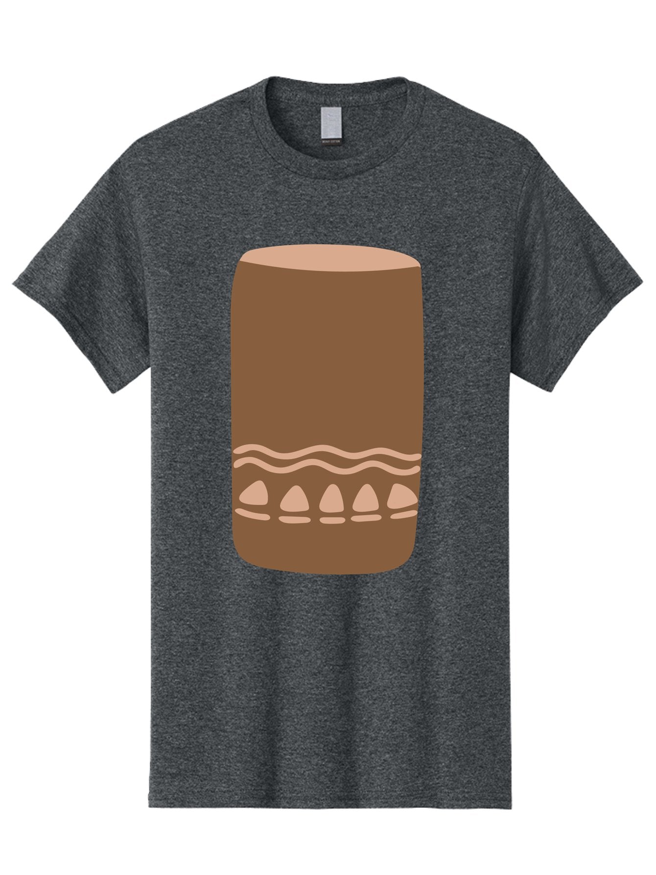Drum Men'S Graphic Tee, 100% Cotton, Comfortable Casual Summer Wear, Machine Washable, Cigar Illustration, Brown Cigar, Beige Accents, Wavy Lines, Teardrop Shapes, Smoking Accessory, Luxury Item, Digital Art Aae012 4