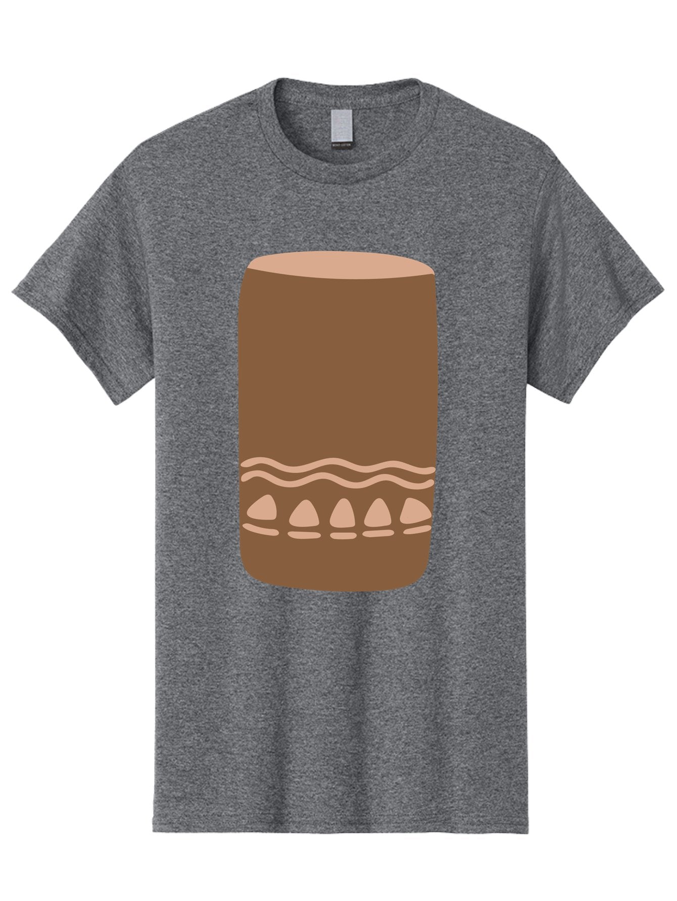 Drum Men'S Graphic Tee, 100% Cotton, Comfortable Casual Summer Wear, Machine Washable, Cigar Illustration, Brown Cigar, Beige Accents, Wavy Lines, Teardrop Shapes, Smoking Accessory, Luxury Item, Digital Art Aae012 5