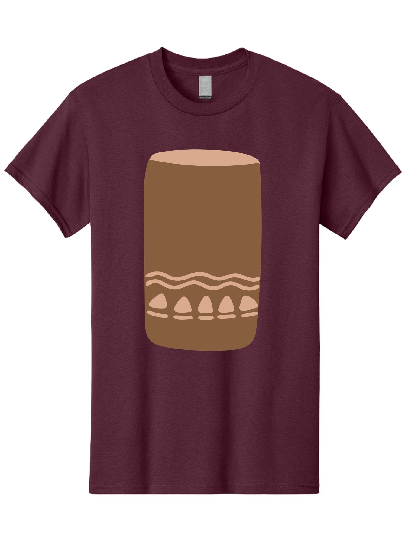 Drum Men'S Graphic Tee, 100% Cotton, Comfortable Casual Summer Wear, Machine Washable, Cigar Illustration, Brown Cigar, Beige Accents, Wavy Lines, Teardrop Shapes, Smoking Accessory, Luxury Item, Digital Art Aae012 8