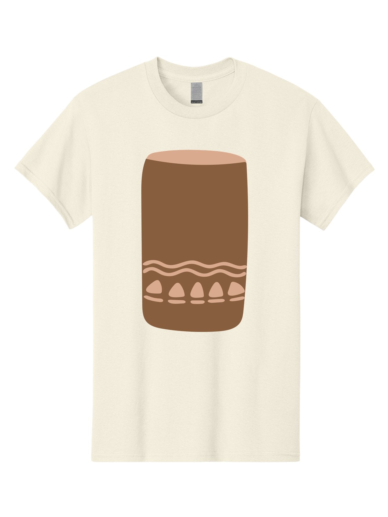 Drum Men'S Graphic Tee, 100% Cotton, Comfortable Casual Summer Wear, Machine Washable, Cigar Illustration, Brown Cigar, Beige Accents, Wavy Lines, Teardrop Shapes, Smoking Accessory, Luxury Item, Digital Art Aae012 10