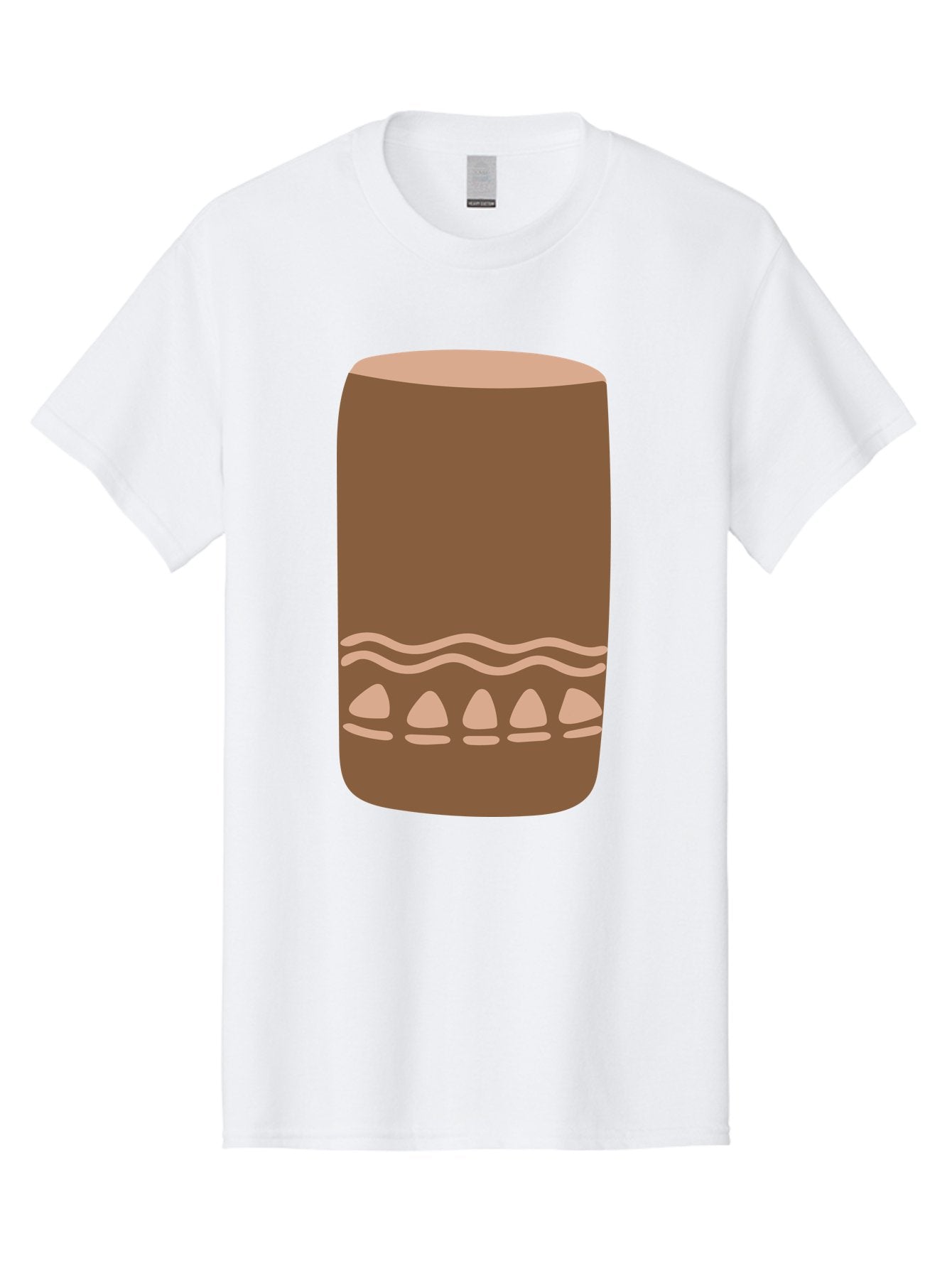 Drum Men'S Graphic Tee, 100% Cotton, Comfortable Casual Summer Wear, Machine Washable, Cigar Illustration, Brown Cigar, Beige Accents, Wavy Lines, Teardrop Shapes, Smoking Accessory, Luxury Item, Digital Art Aae012 11