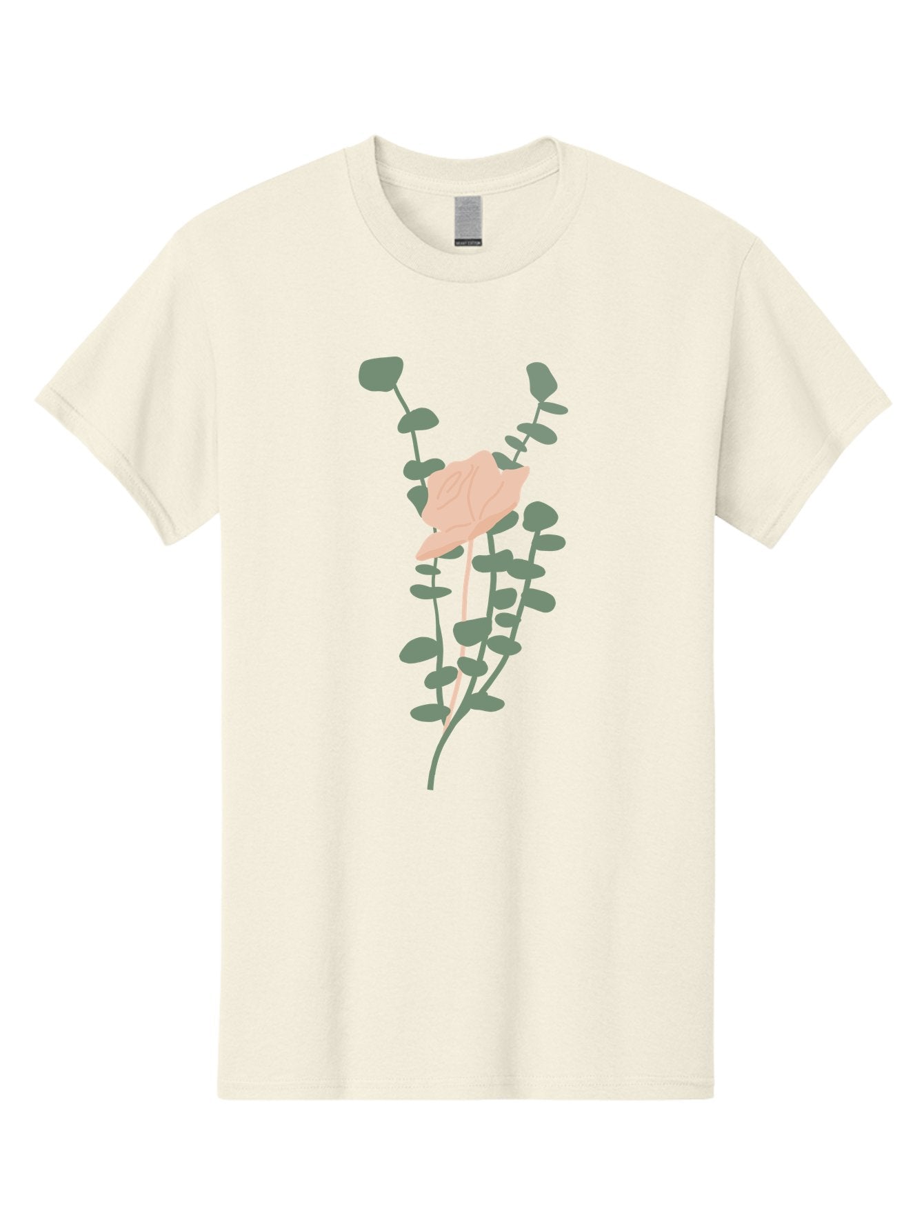 Falling-Leaves Men'S Graphic Tee, 100% Cotton, Comfortable Casual Summer Wear, Machine Washable, Pale Leaf, Gray Leaves, Minimalist Design, Simple Shapes, Soft Colors, Abstract Art, Modern Illustration, Digital Graphics Aae014 14