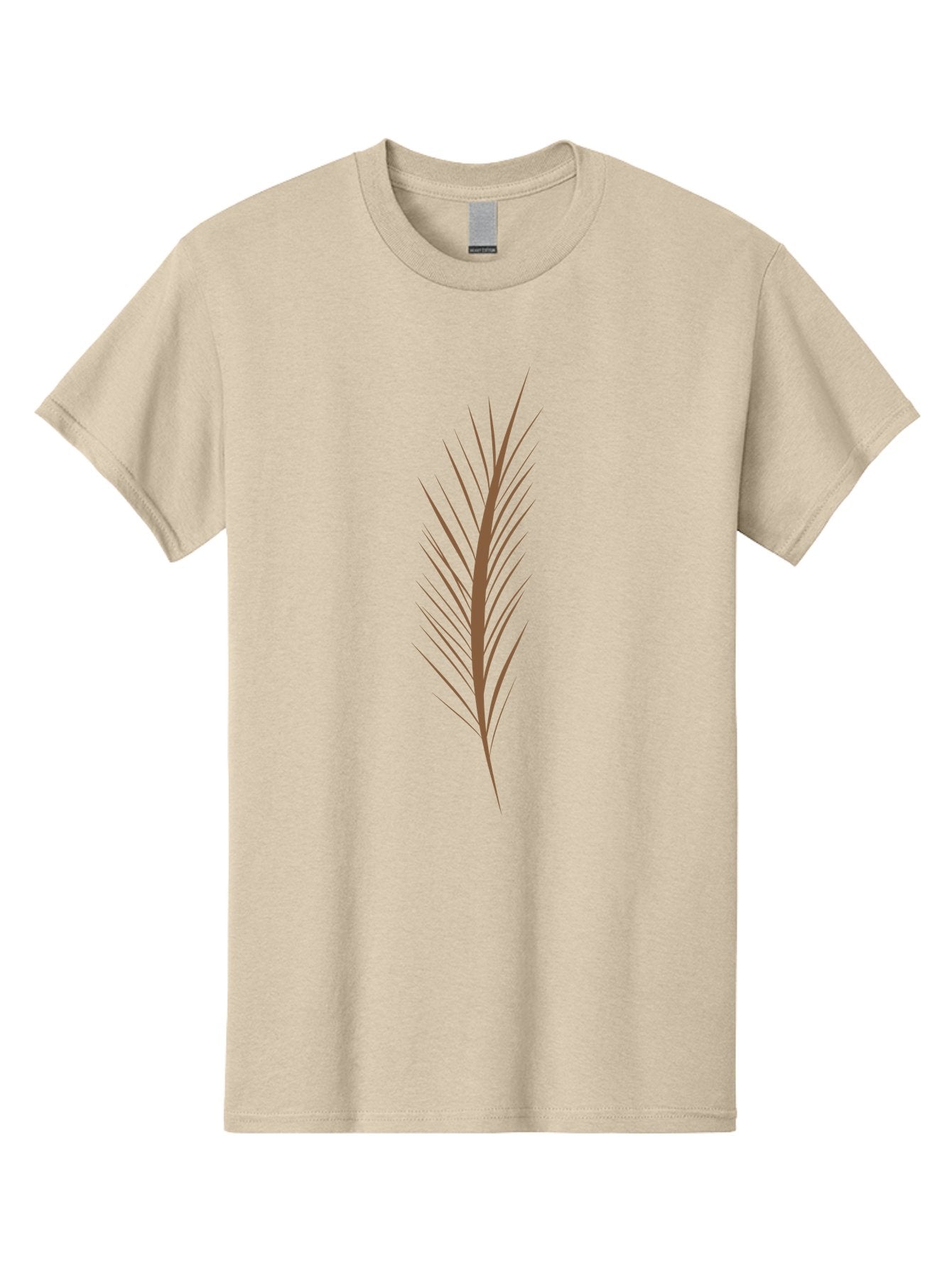 Feather-1 Men'S Graphic Tee, 100% Cotton, Comfortable Casual Summer Wear, Machine Washable, Red Feather, Stylized Feather, Minimalist Design, Abstract Art, Geometric Shapes, Modern Graphics, Feather Icon Aae015