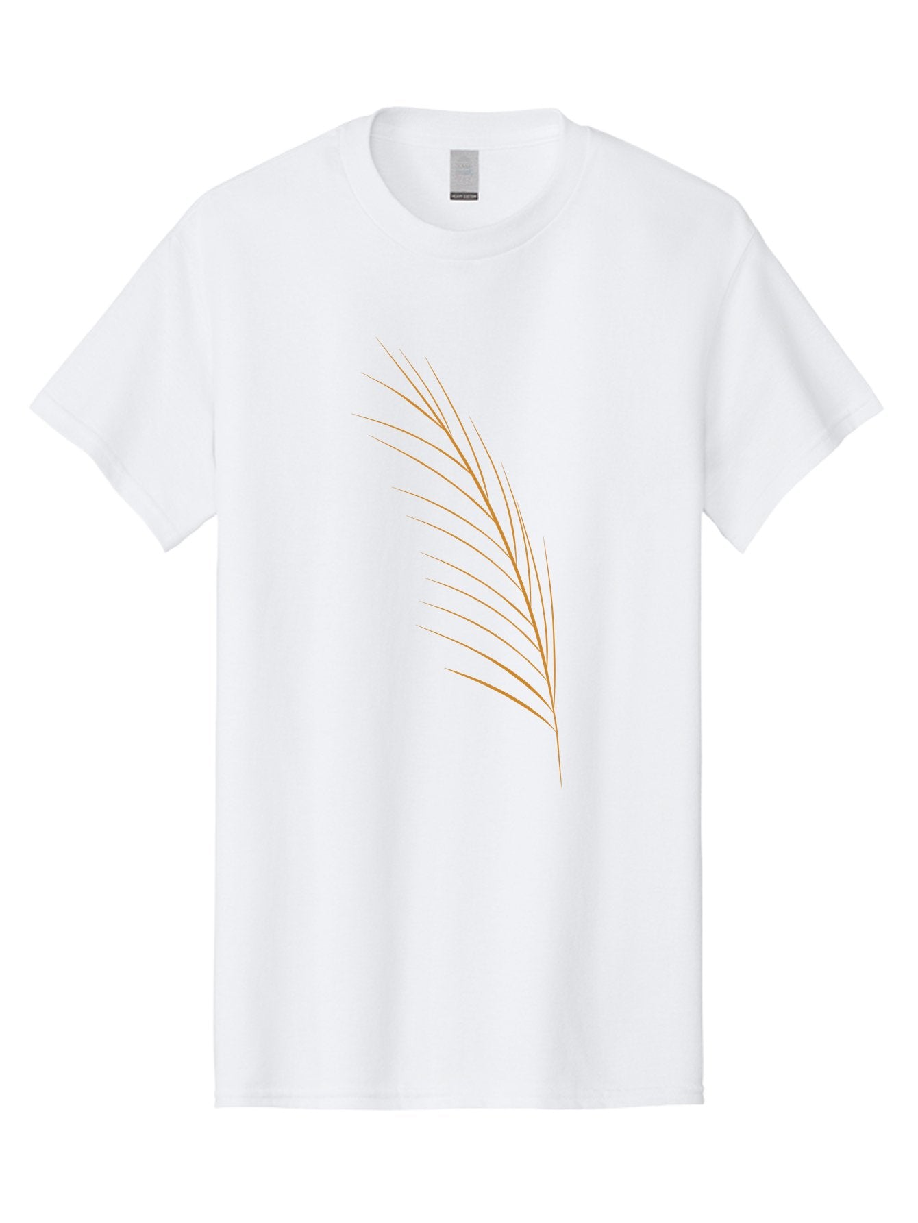 Feather-2 Men'S Graphic Tee, 100% Cotton, Comfortable Casual Summer Wear, Machine Washable, Red Feather, Minimalist Design, Simple Shapes, Modern Art, Abstract Illustration, Delicate Lines, Feather Icon, Symbolic Imagery Aae016